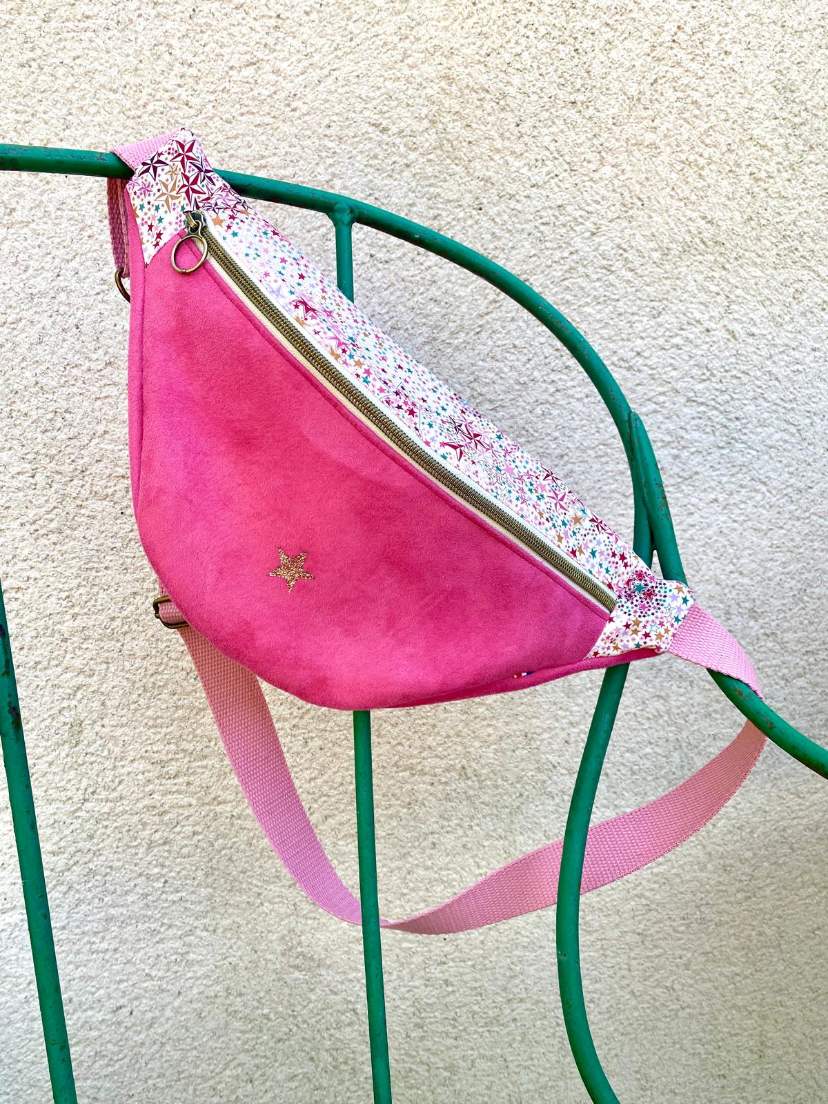 Sac banane rose liberty étoile