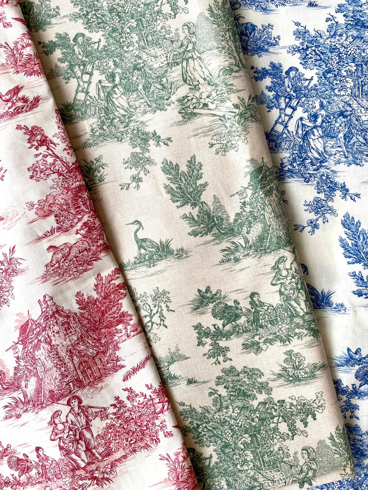 Toile de jouy tote bag