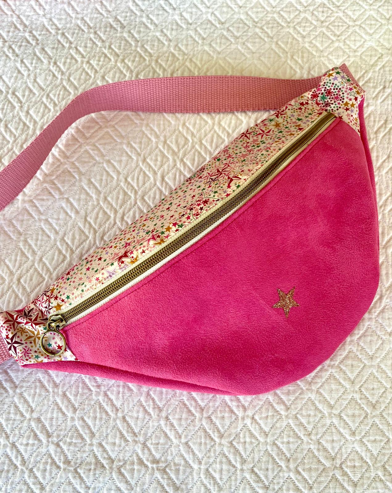 Sac banane rose liberty étoile