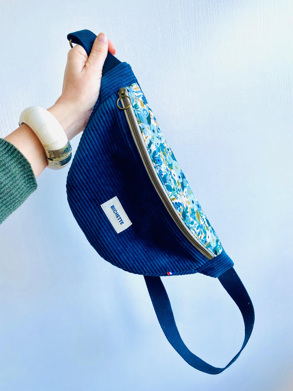 Sacs bananes velours à message