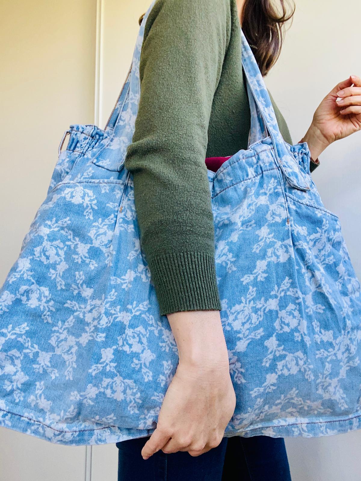 Giant bag short jean upcyclé