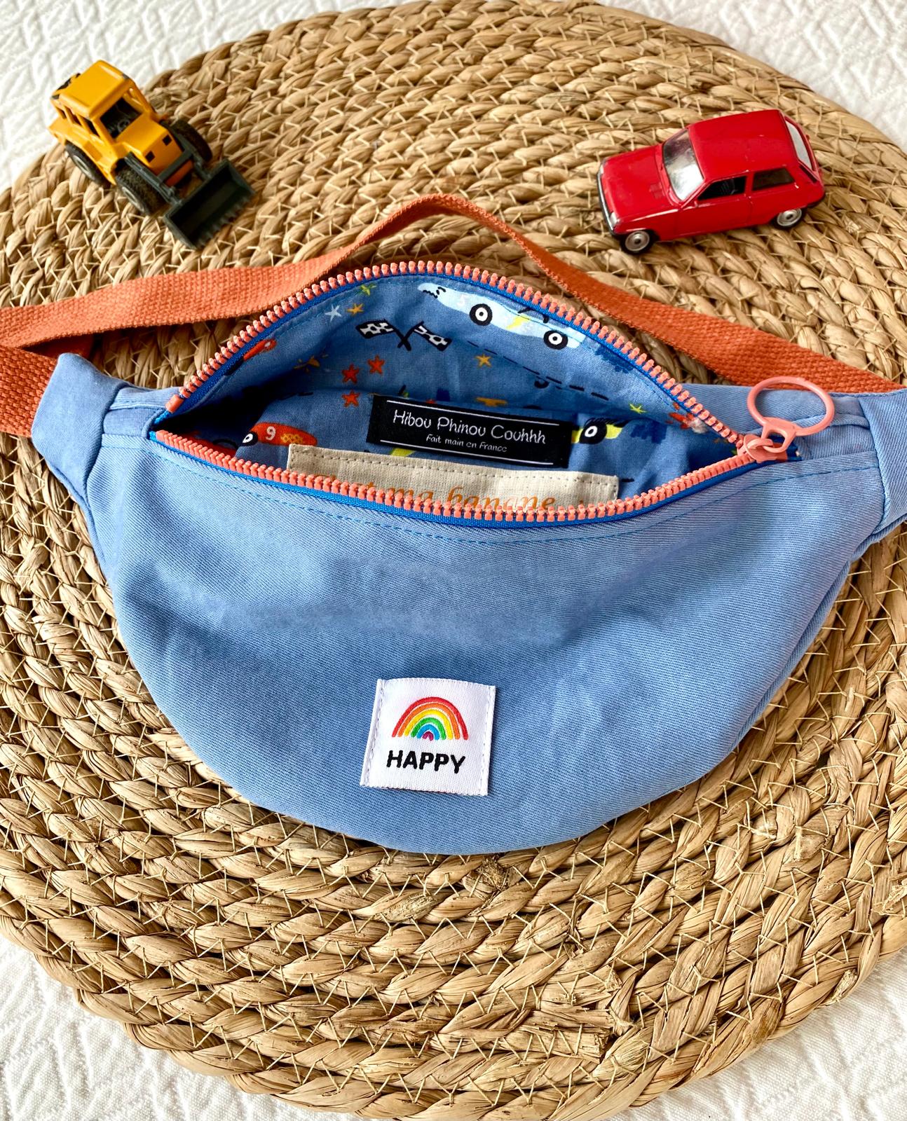 Sac banane jean enfant - Happy