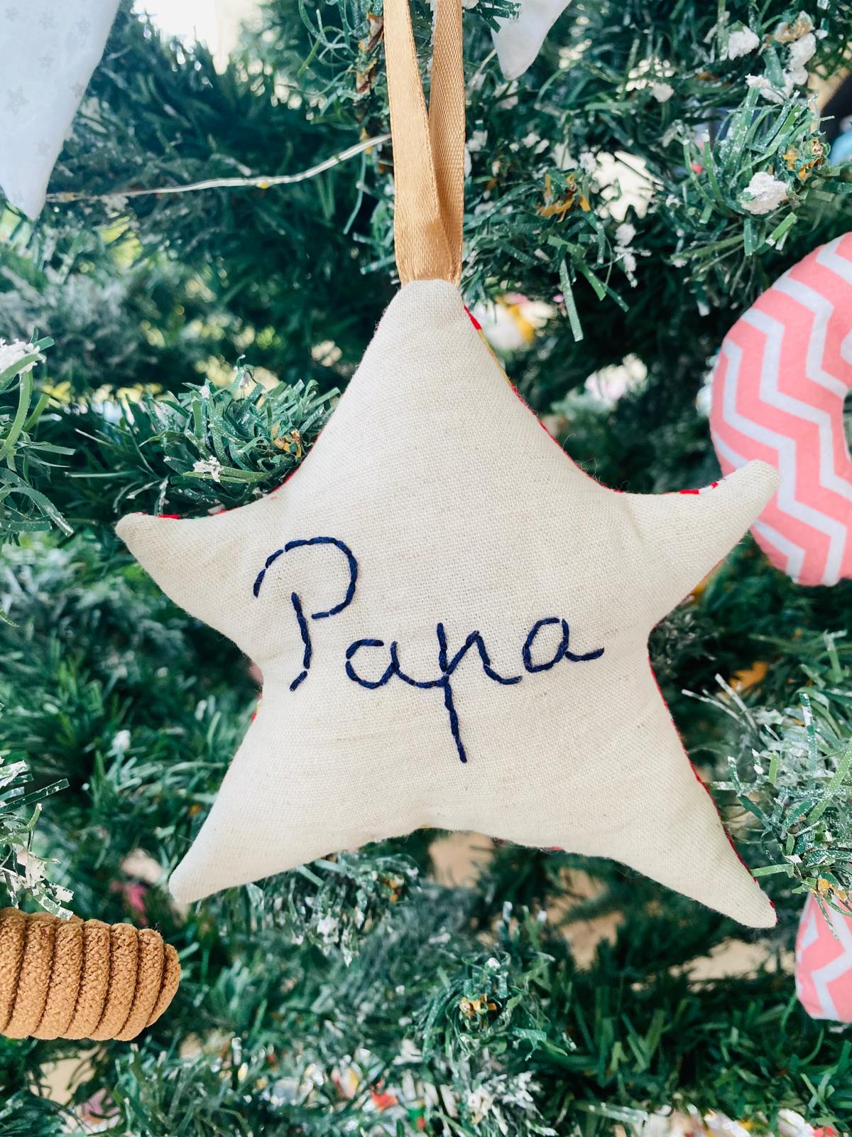 Etoile de Noël personnalisée