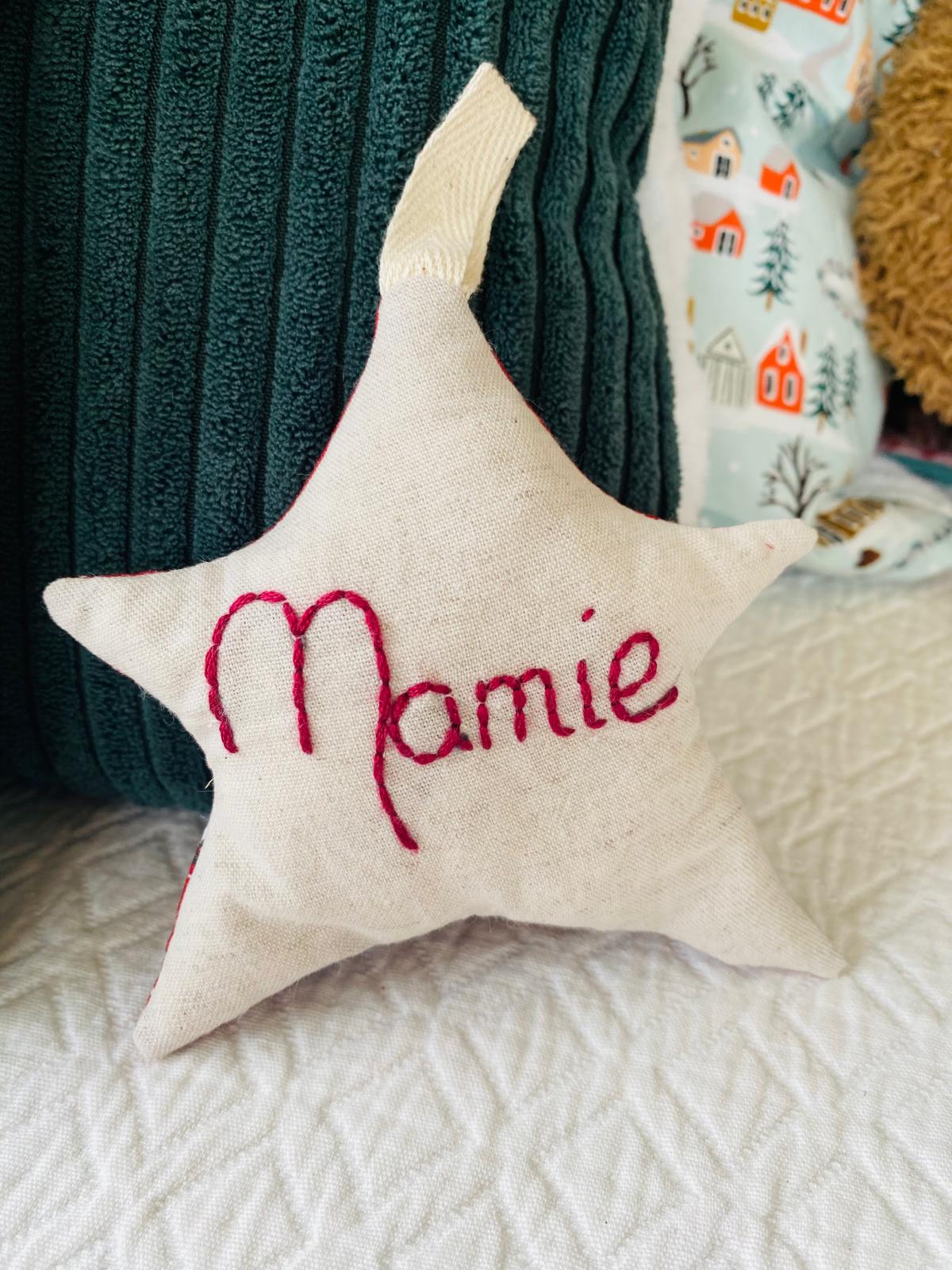 Etoile de Noël personnalisée