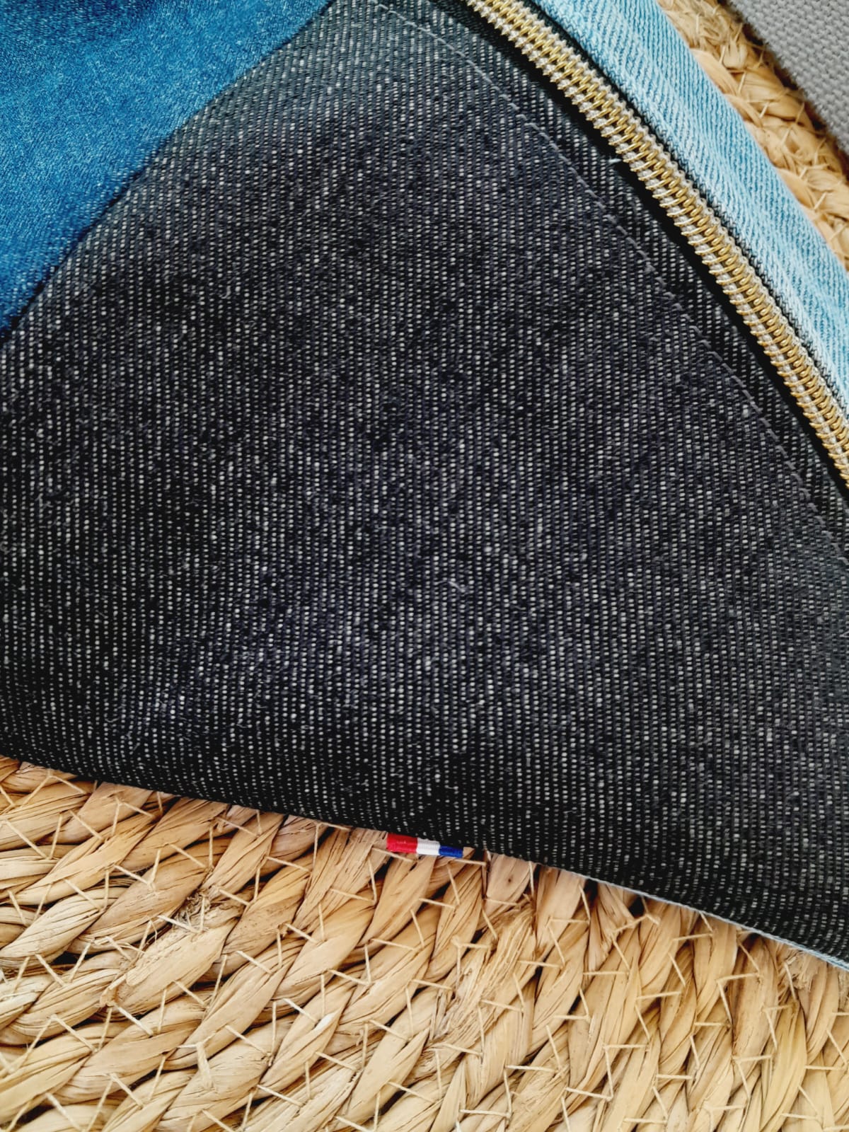 Sac ban. jean patchwork XL - adopté