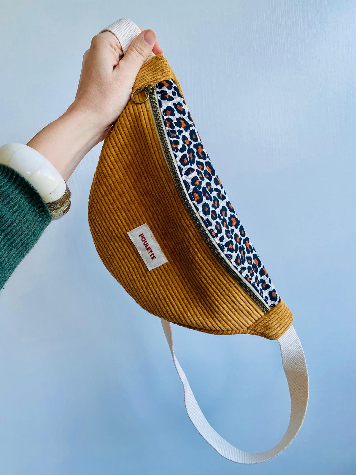 Sacs bananes velours à message