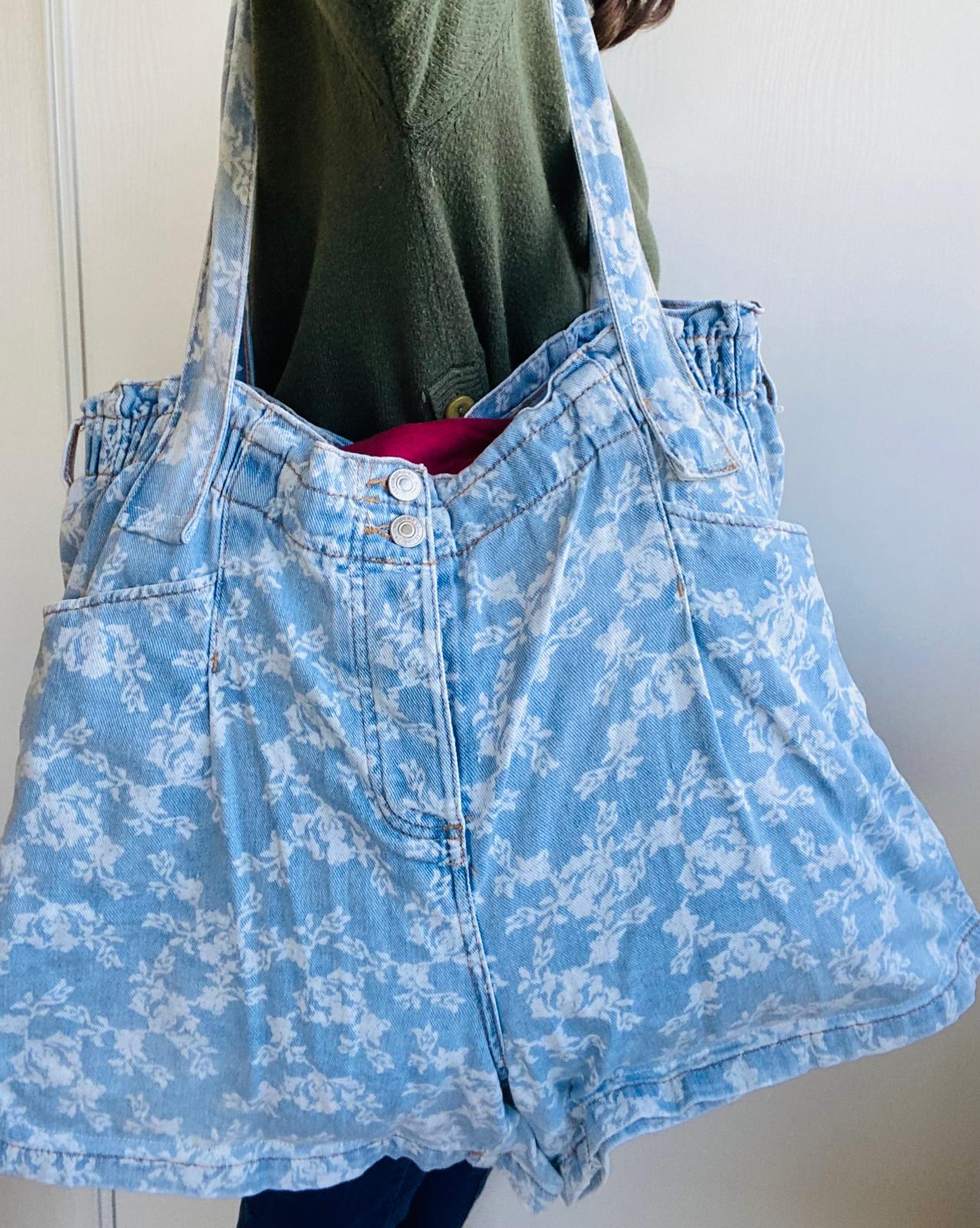 Giant bag short jean upcyclé