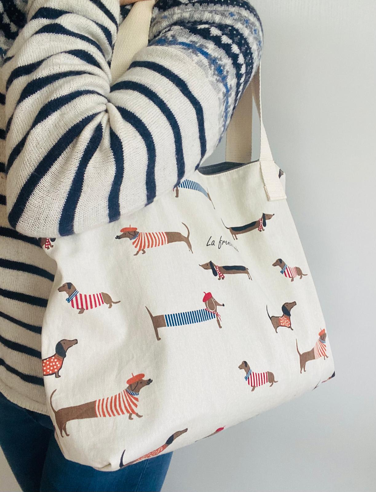 Sac cabas Teckel french touch