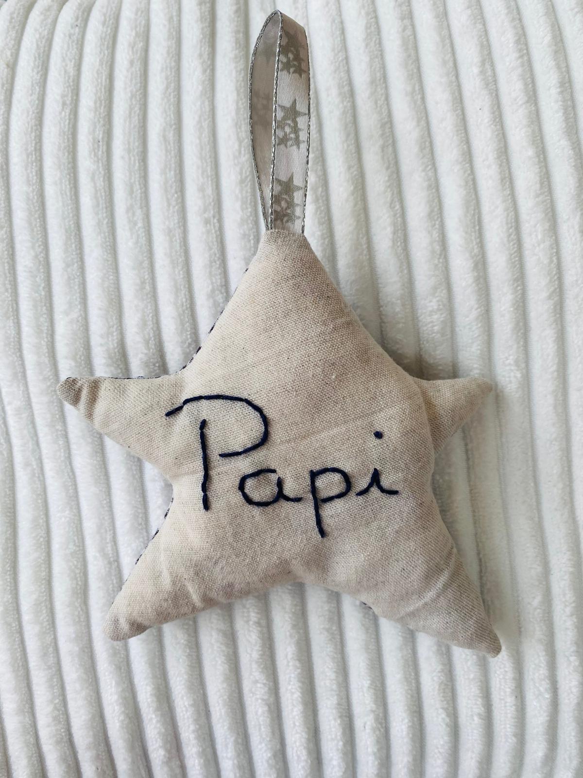 Etoile de Noël personnalisée