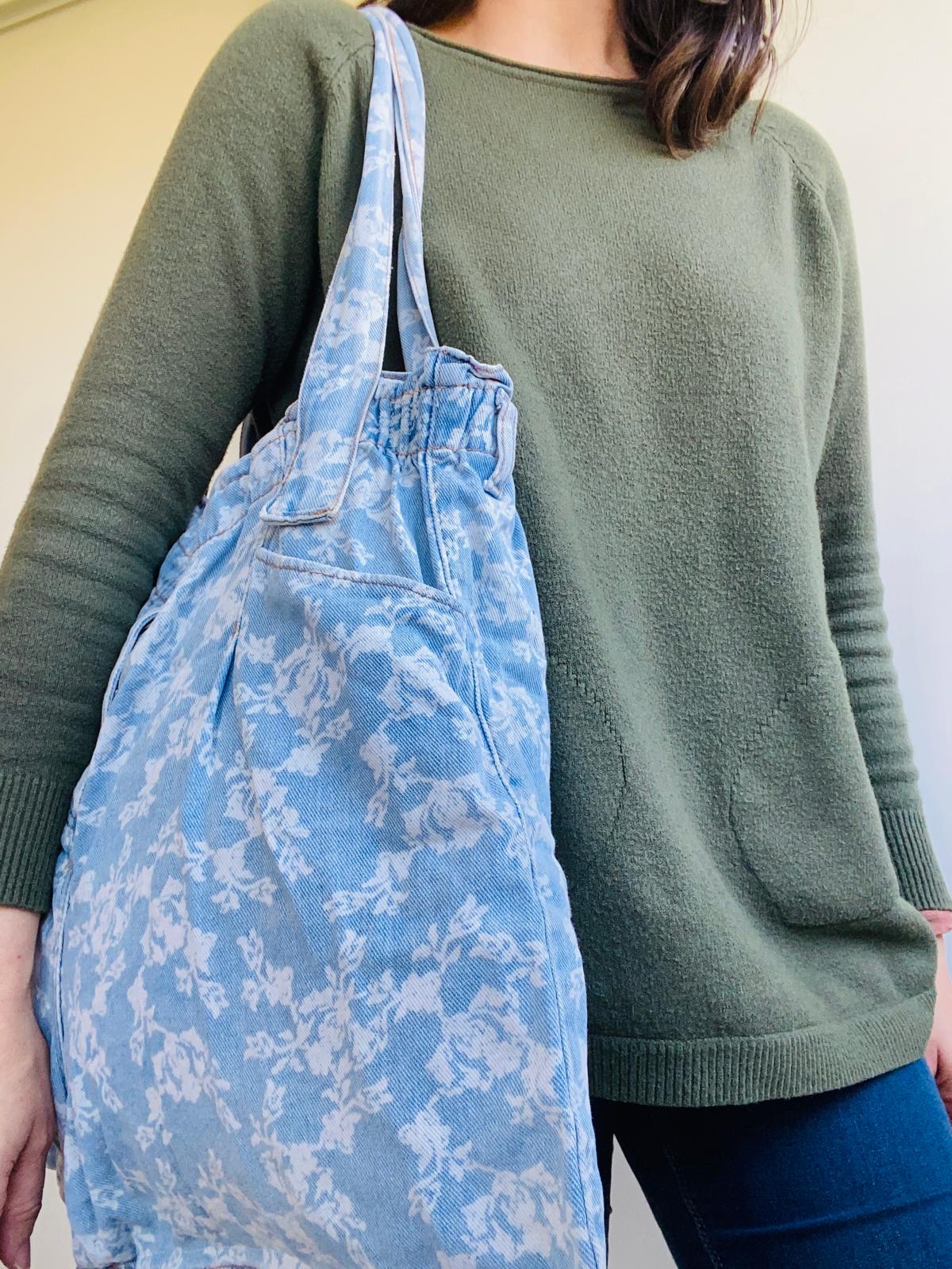 Giant bag short jean upcyclé