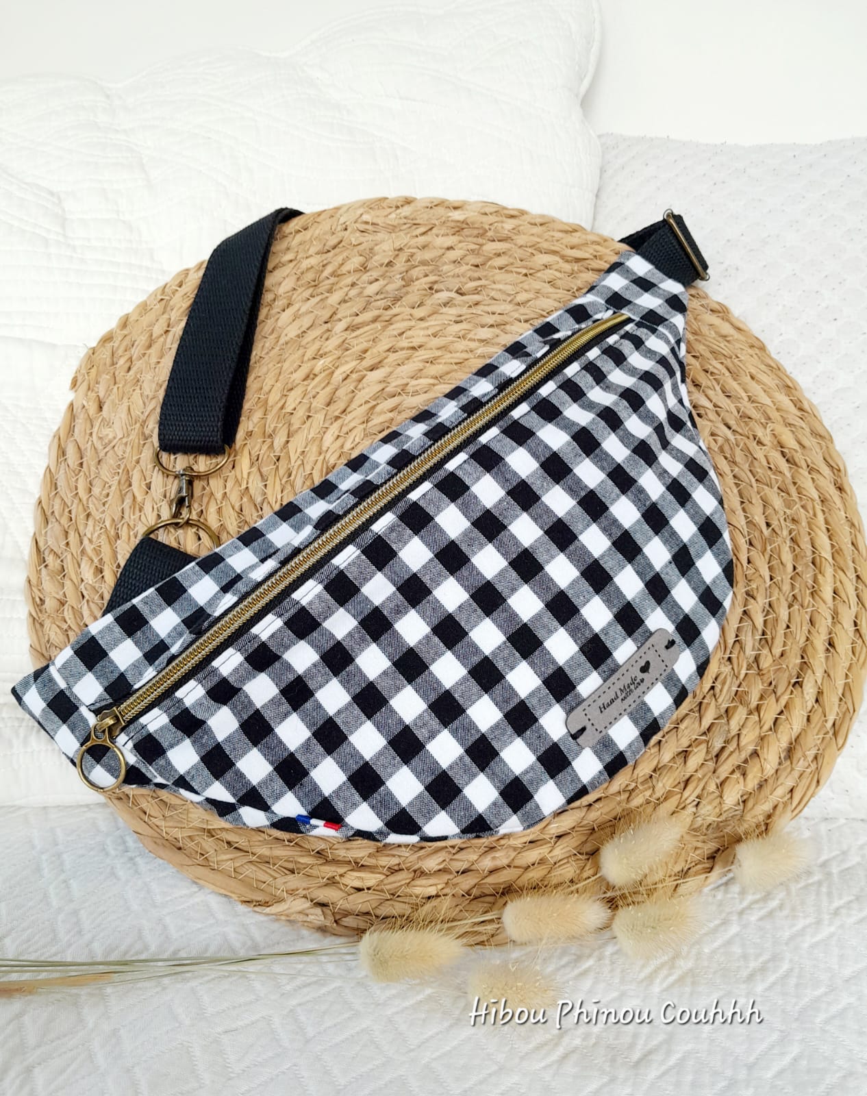 Sac banane Vichy