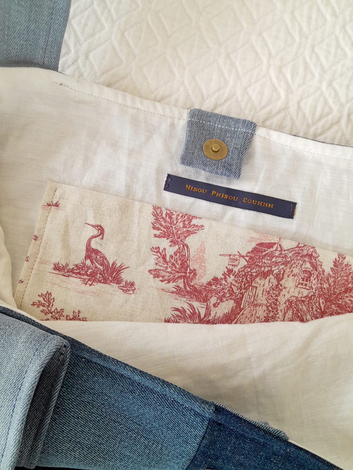 Sac Cab. Patchwork Jean Up. adopté