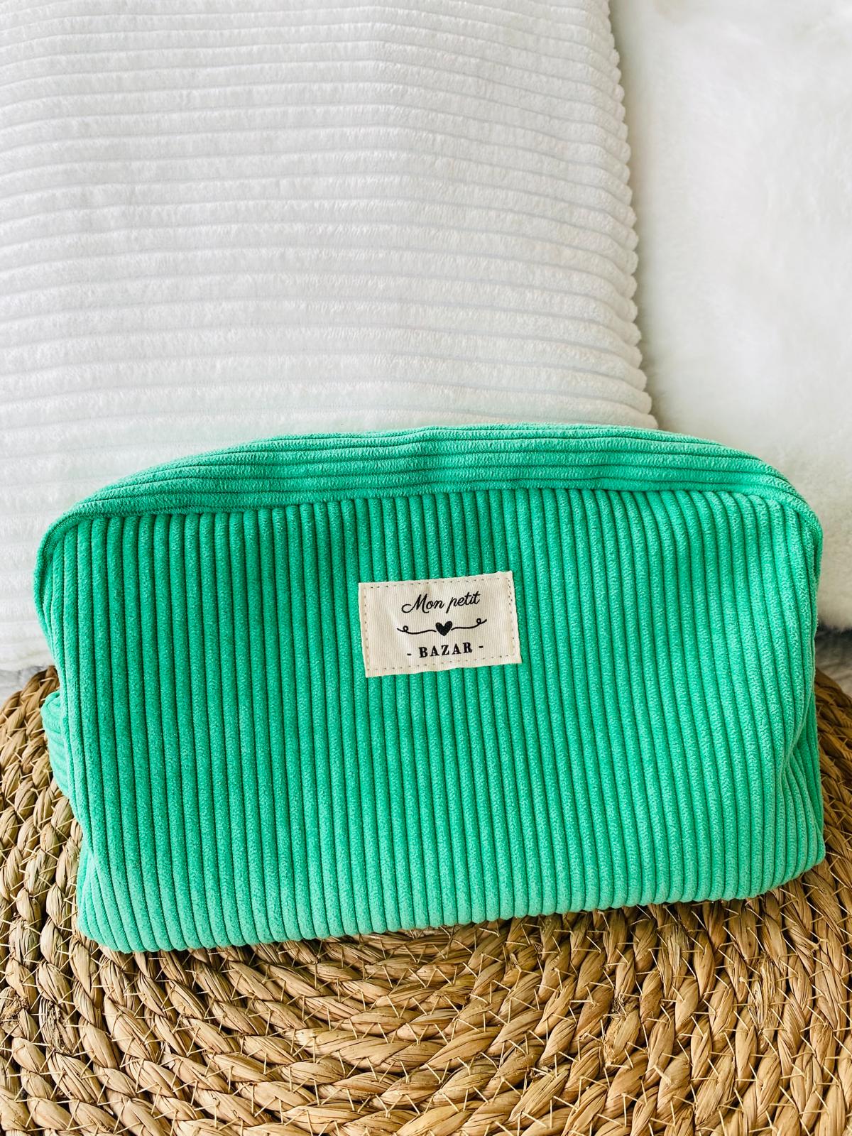 Trousse de toilette velours côtelé