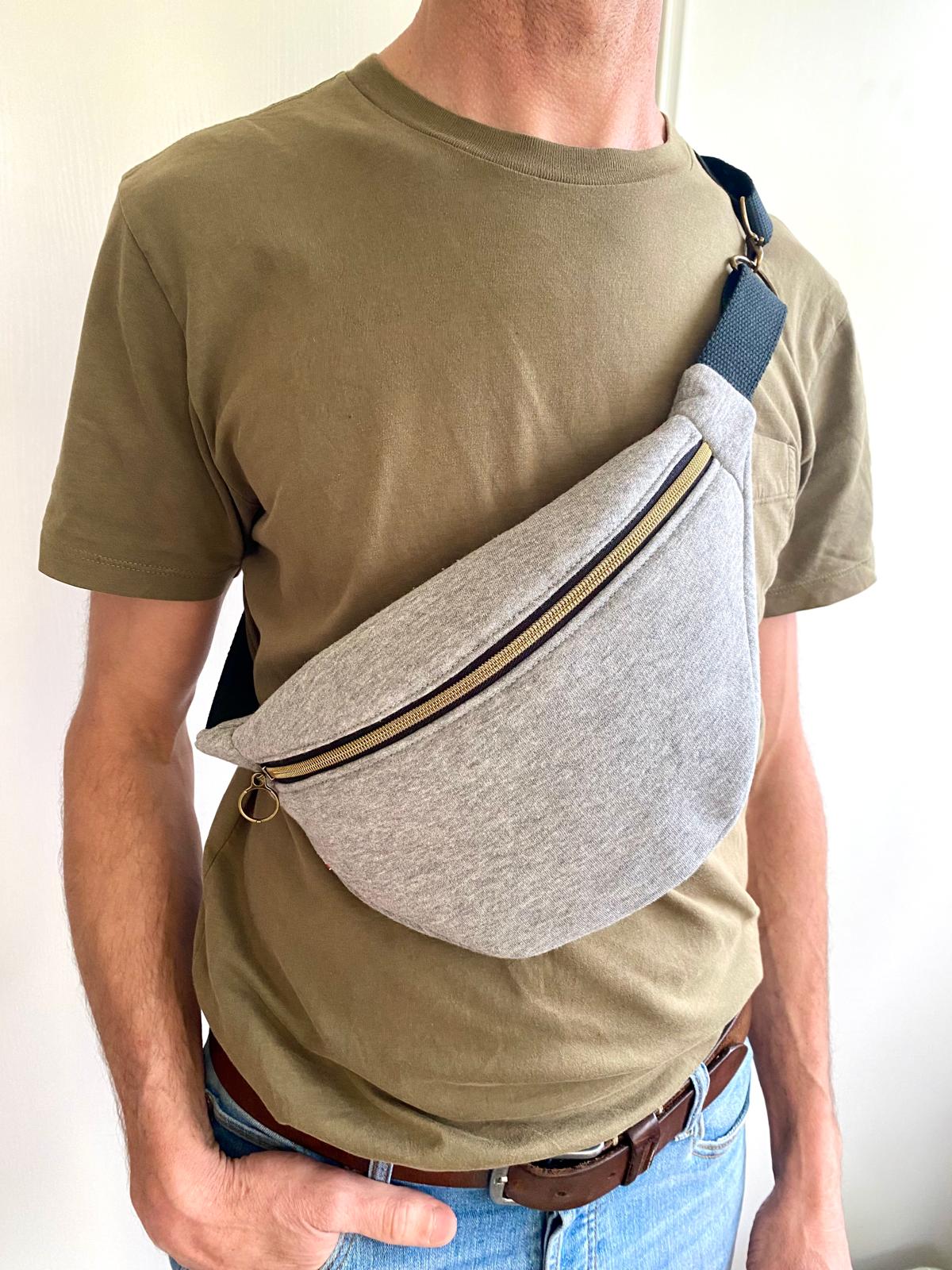 Sac banane mixte sweat molletonné