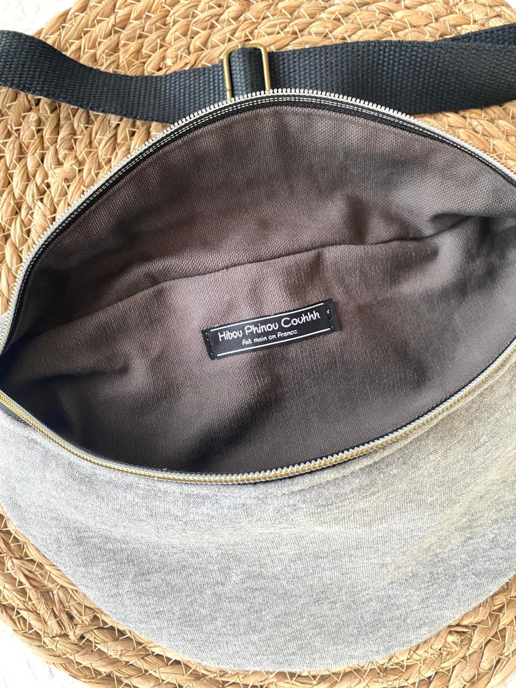 Sac banane mixte sweat molletonné