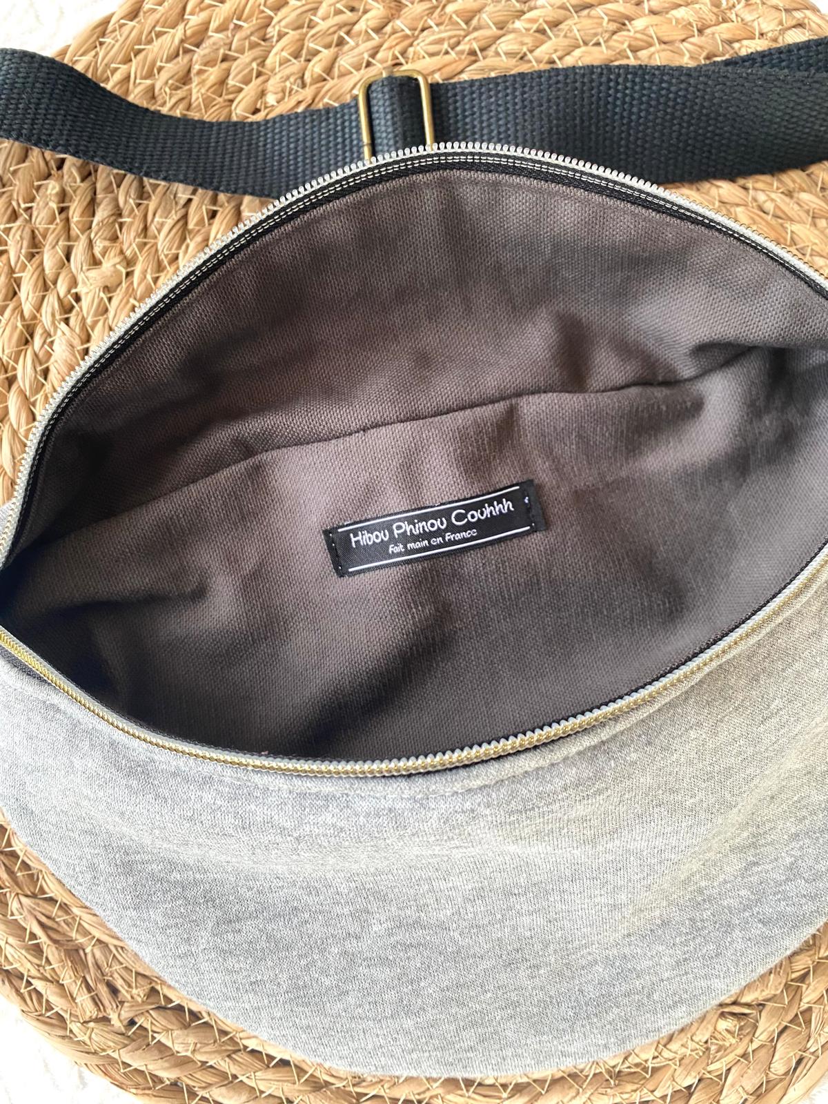 Sac banane mixte sweat molletonné
