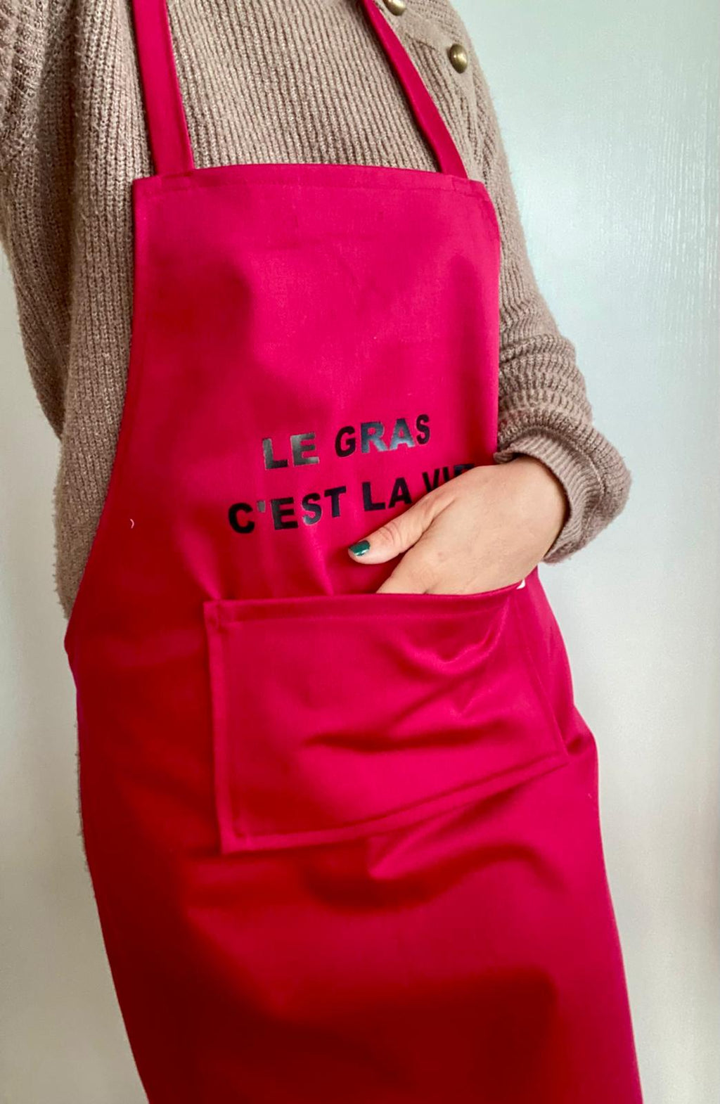 Tablier "Le gras c'est la vie"