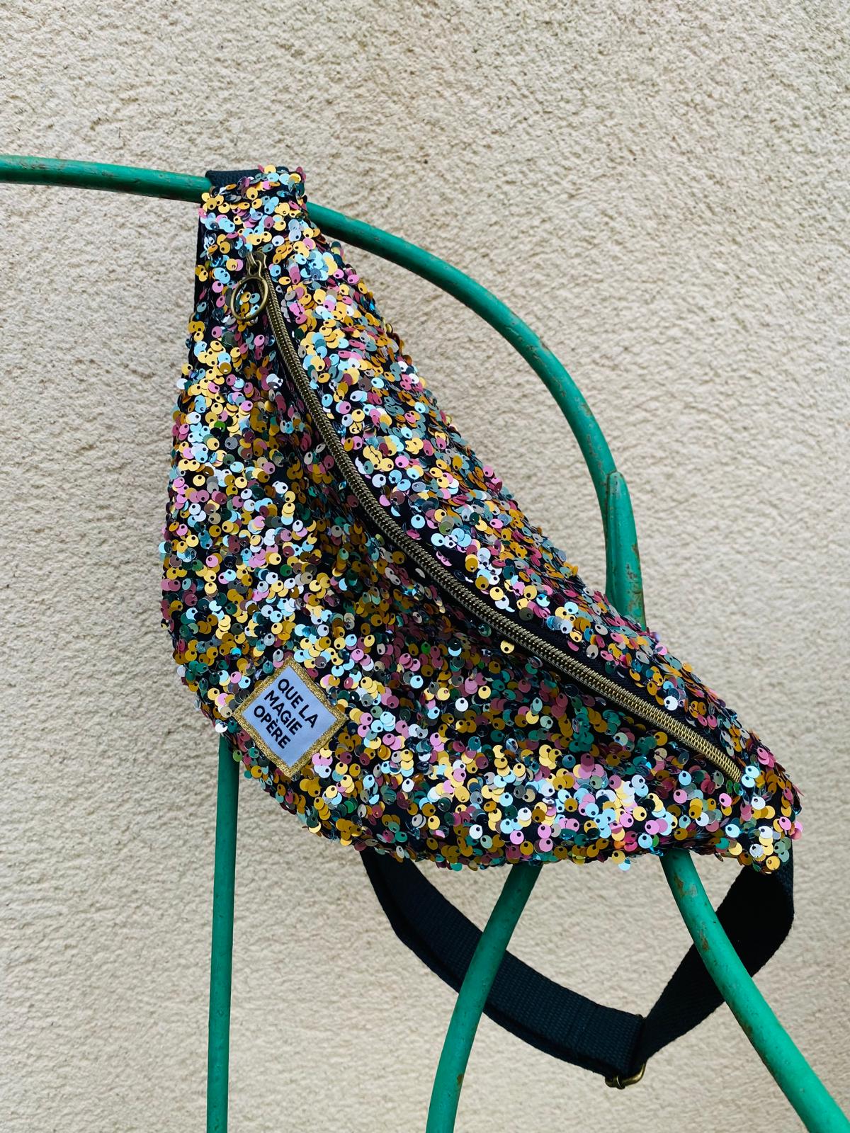 Sac banane à facettes