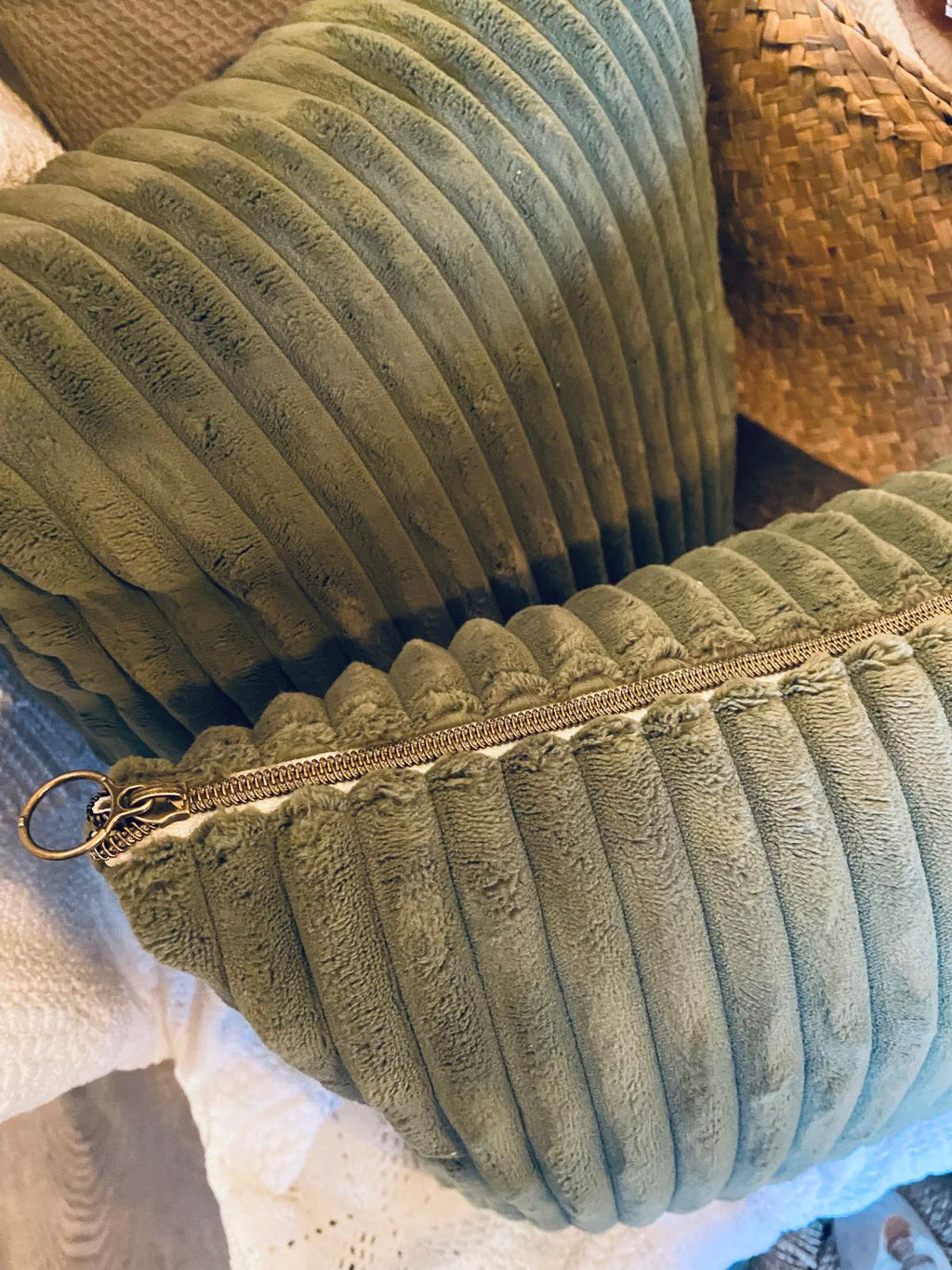 Coussin Velours Sapin