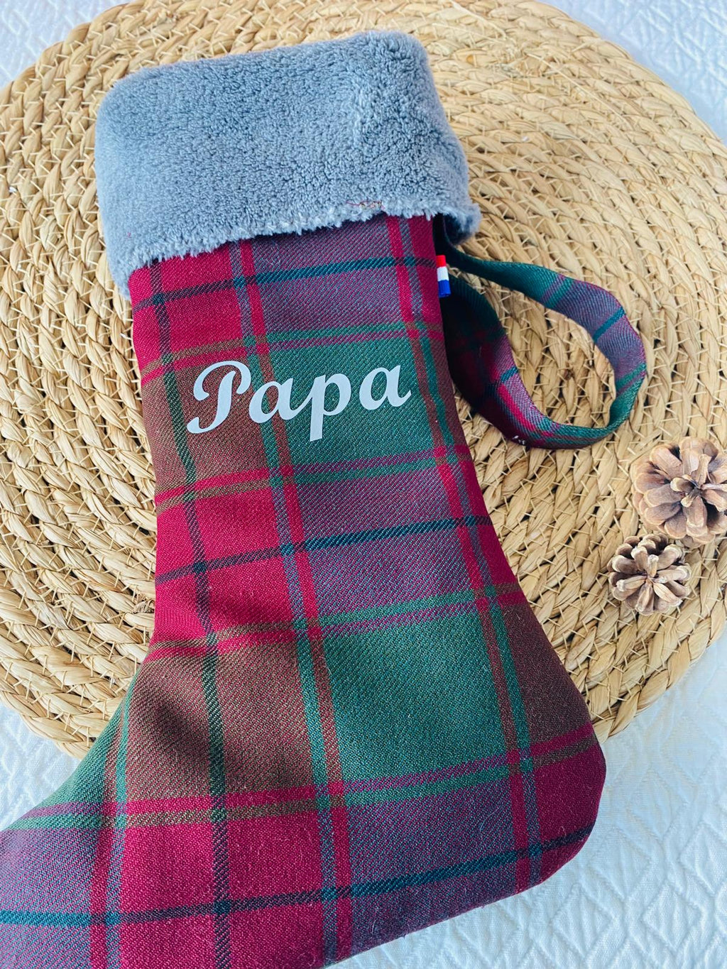 Botte de Noël Papa - upcyclée