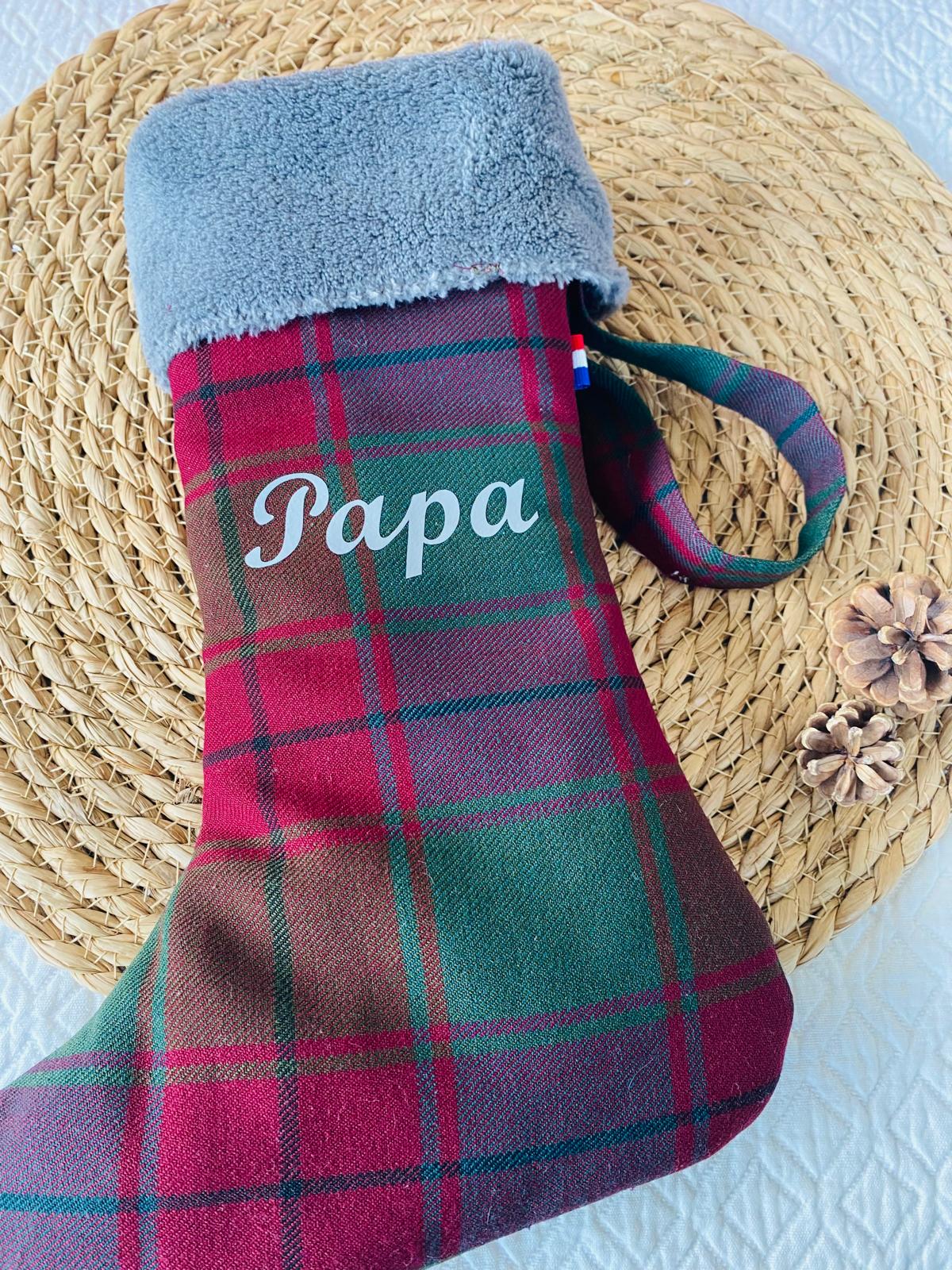 Botte de Noël Papa - upcyclée