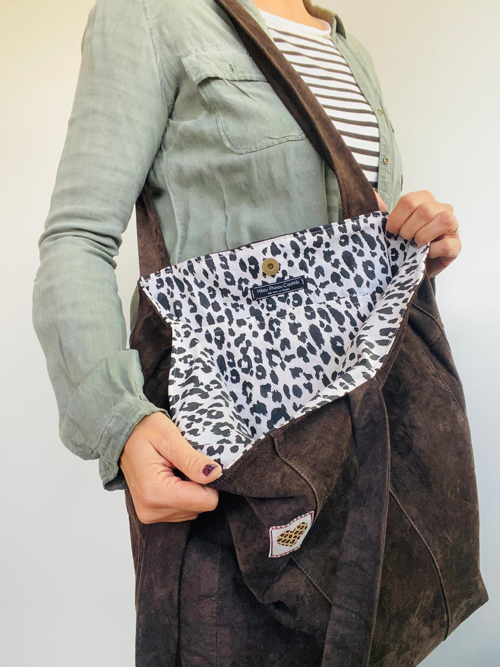 Giant bag upcyclé cuir souple
