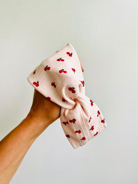 Headband enfant cerises