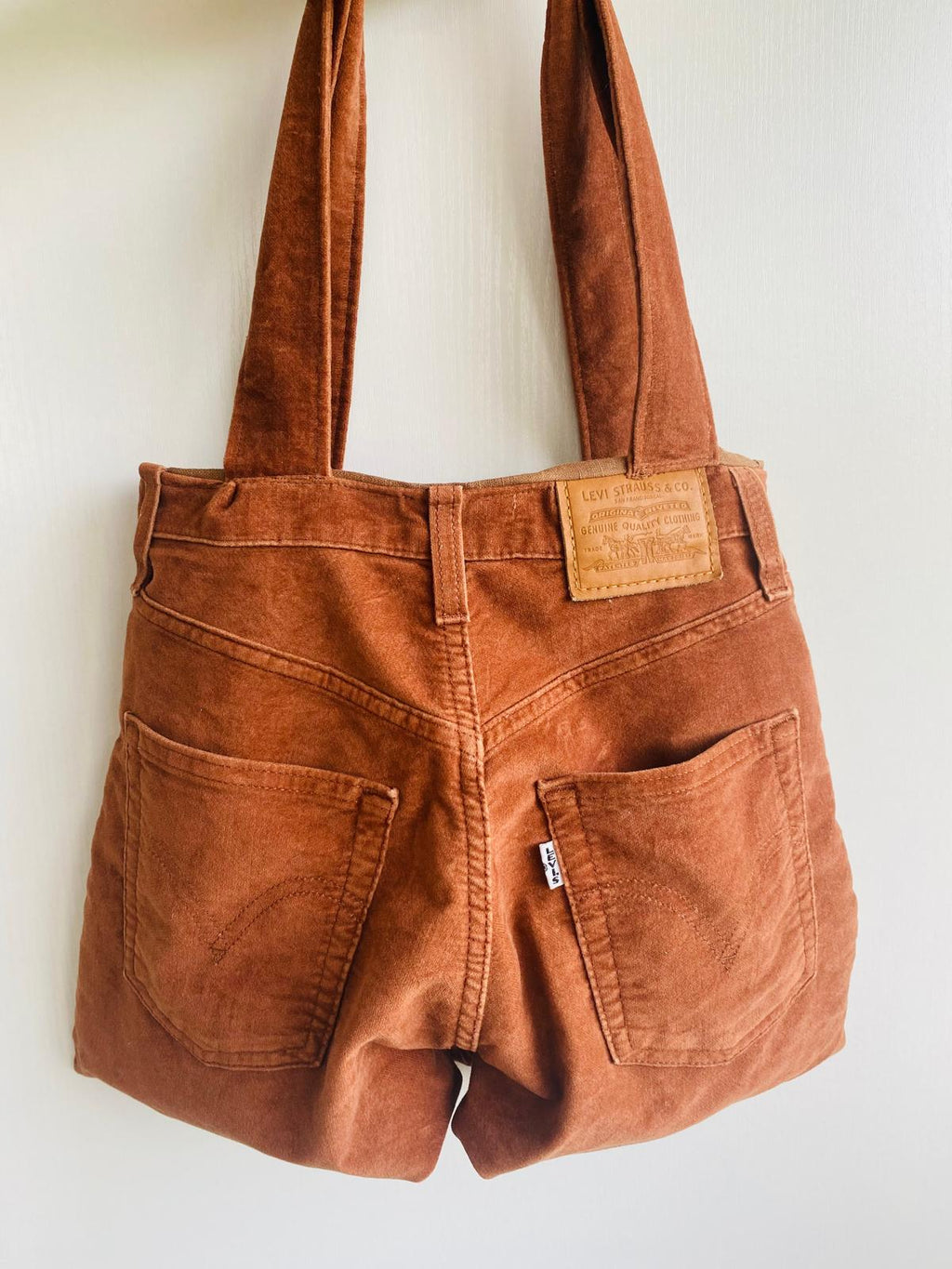 Sac cabas upcyclé velours Levi's