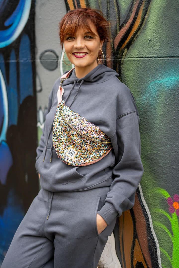 Sac banane à facettes