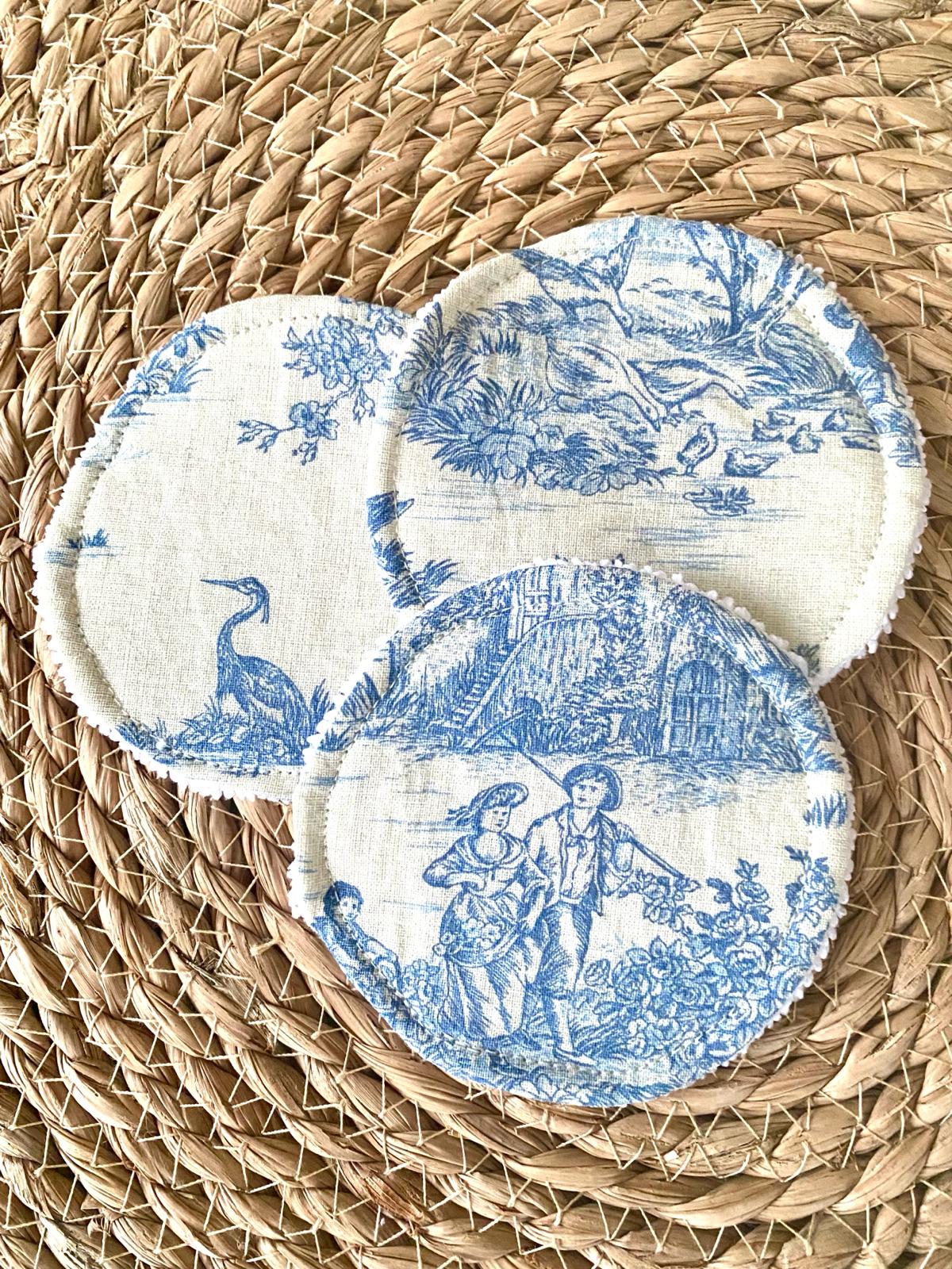 Lingettes démaquillantes rondes