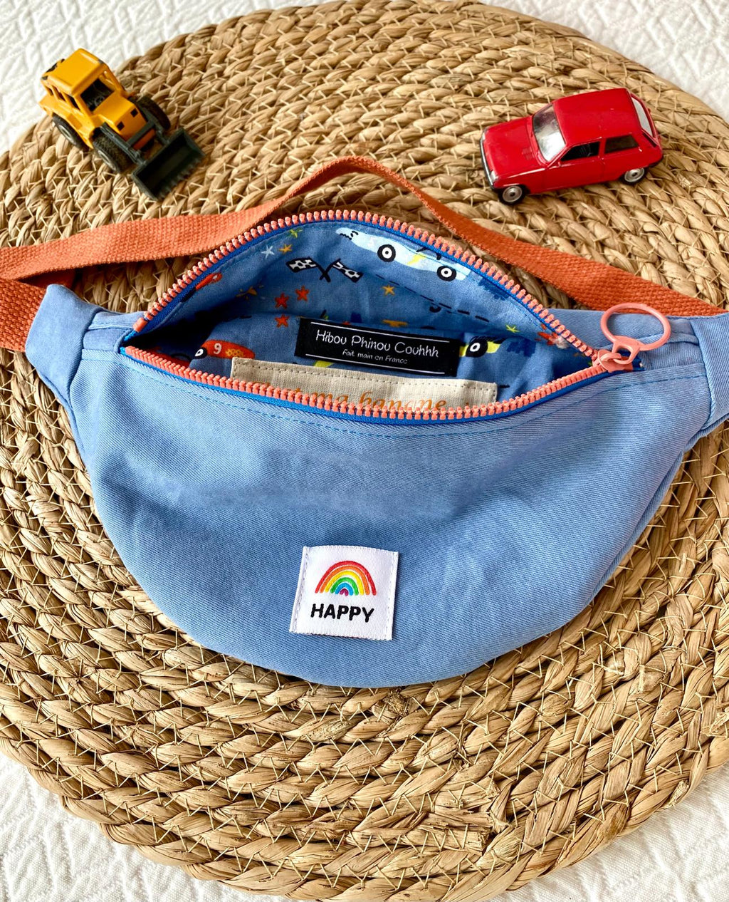 Sac banane jean enfant - Happy