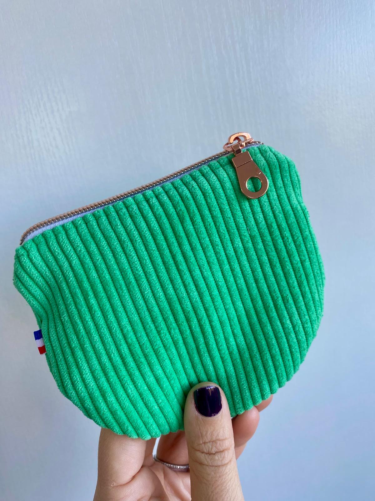 Porte-monnaie velours côtelé