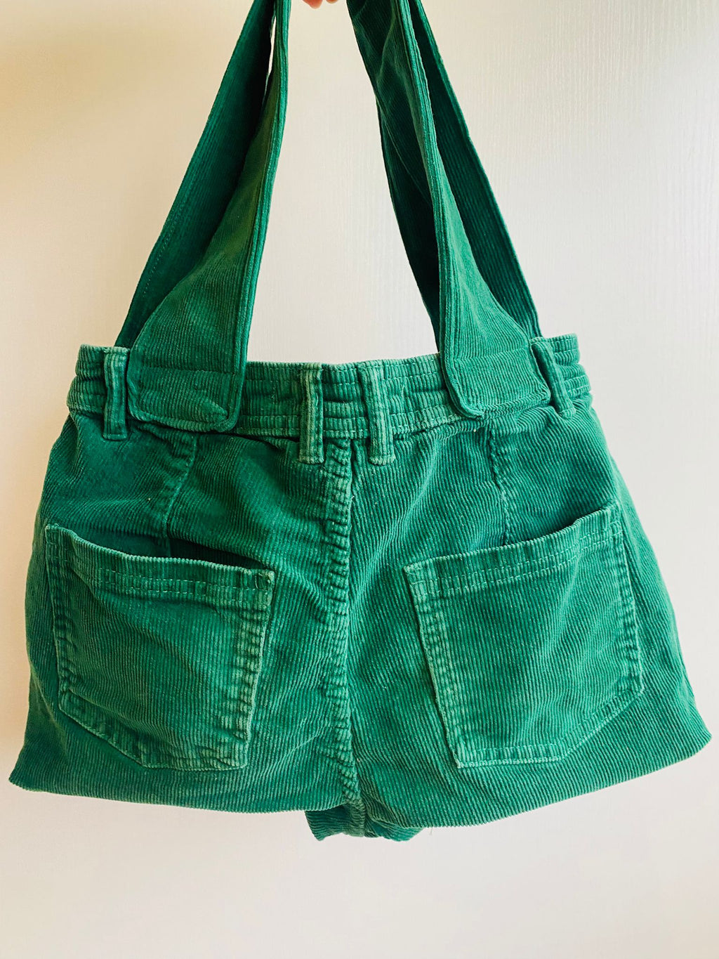 Sac cabas upcyclé velours Auguste