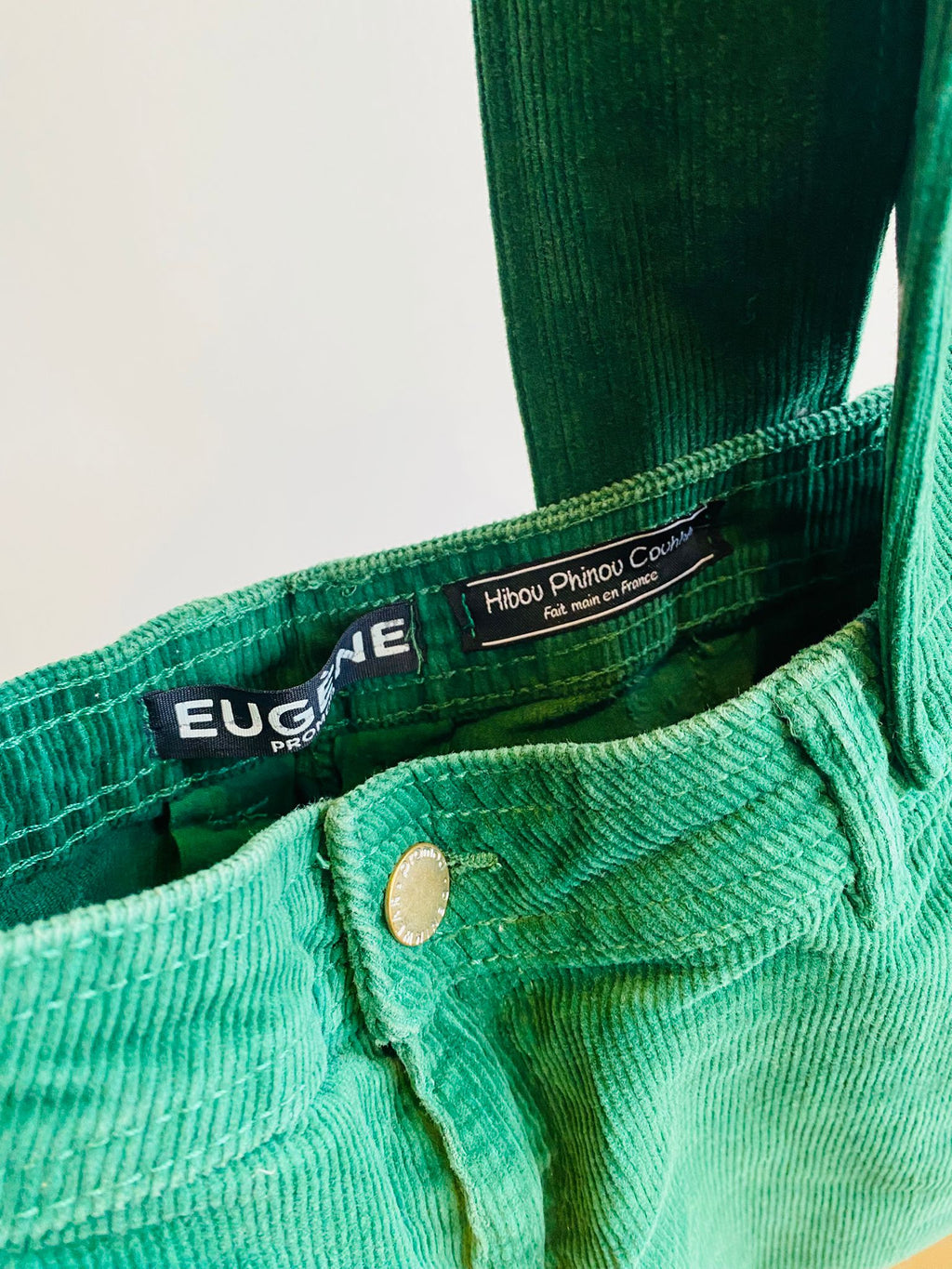 Sac cabas upcyclé velours Auguste