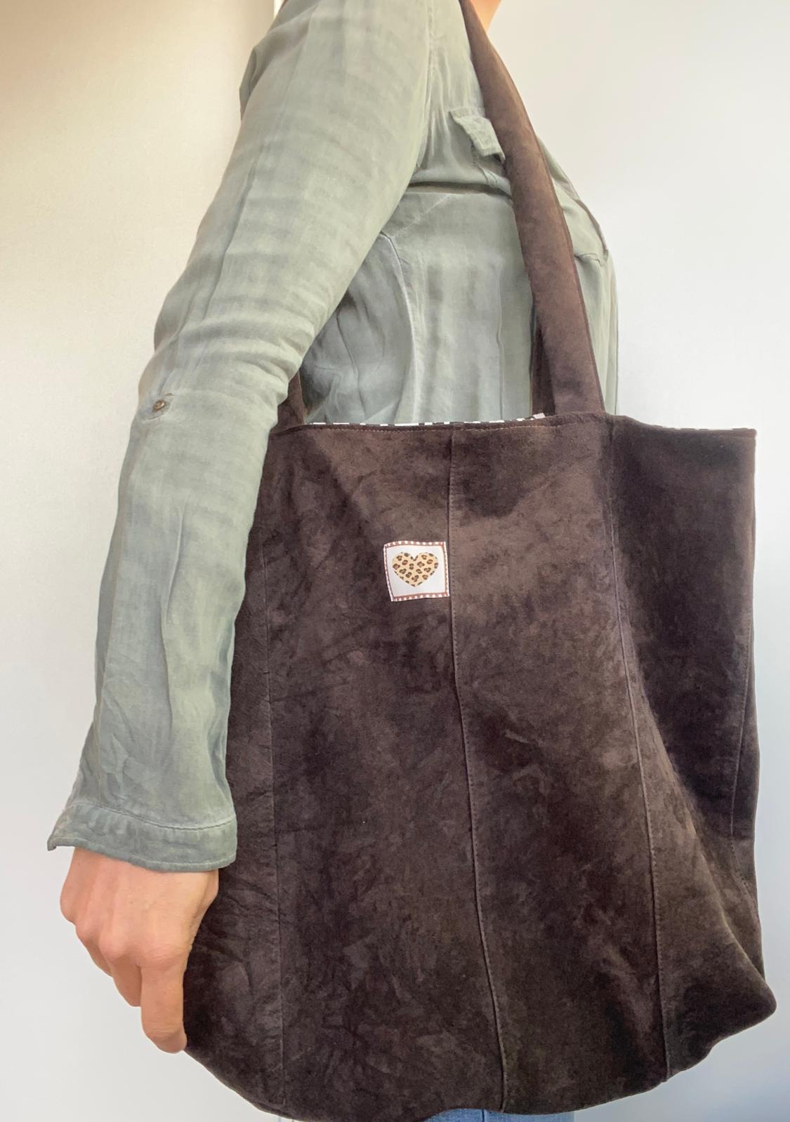 Giant bag upcyclé cuir souple