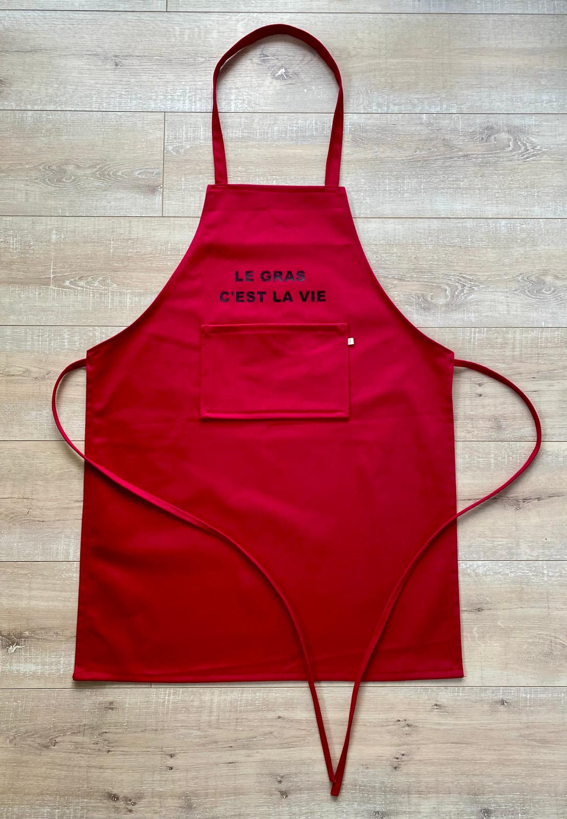 Tablier "Le gras c'est la vie"