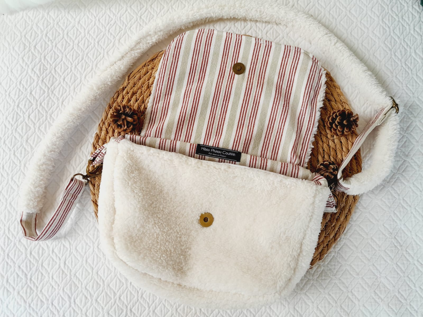 Besace bandoulière sherpa