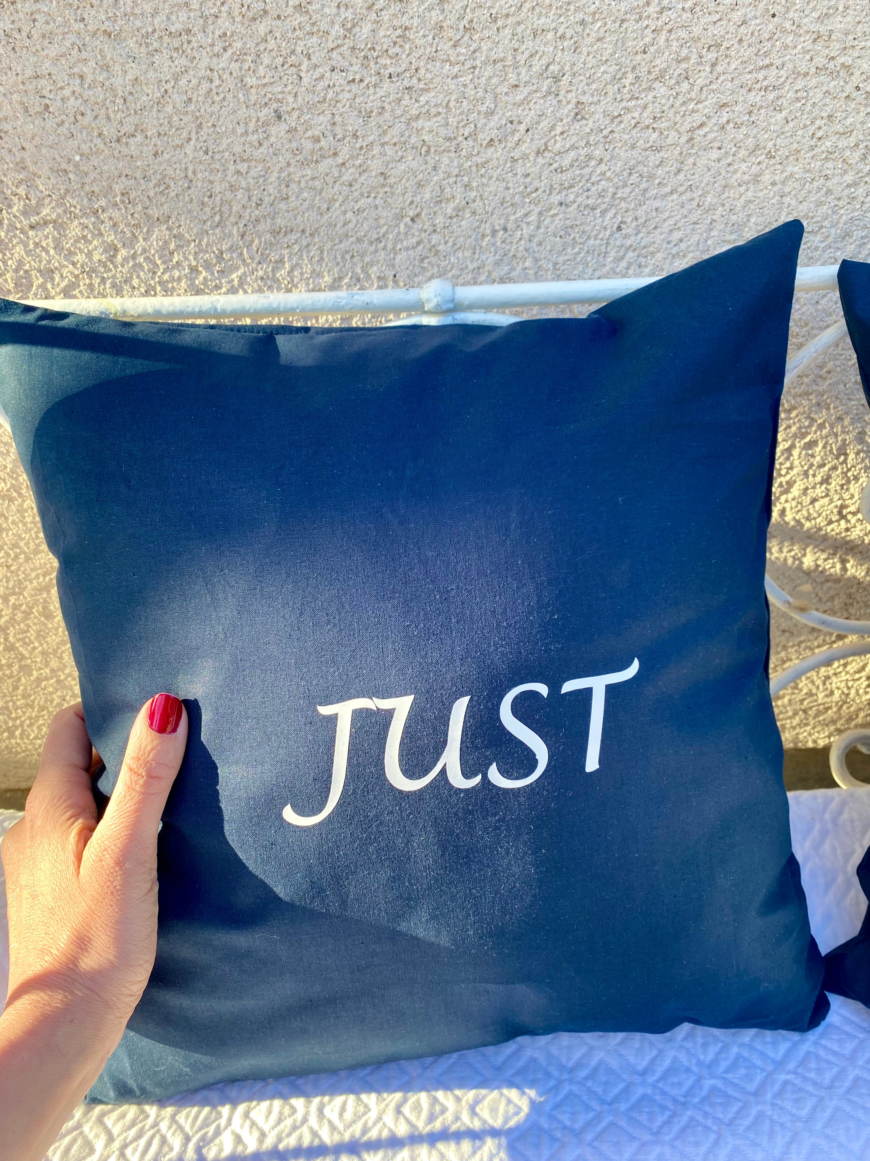 Duo de coussins « just married »