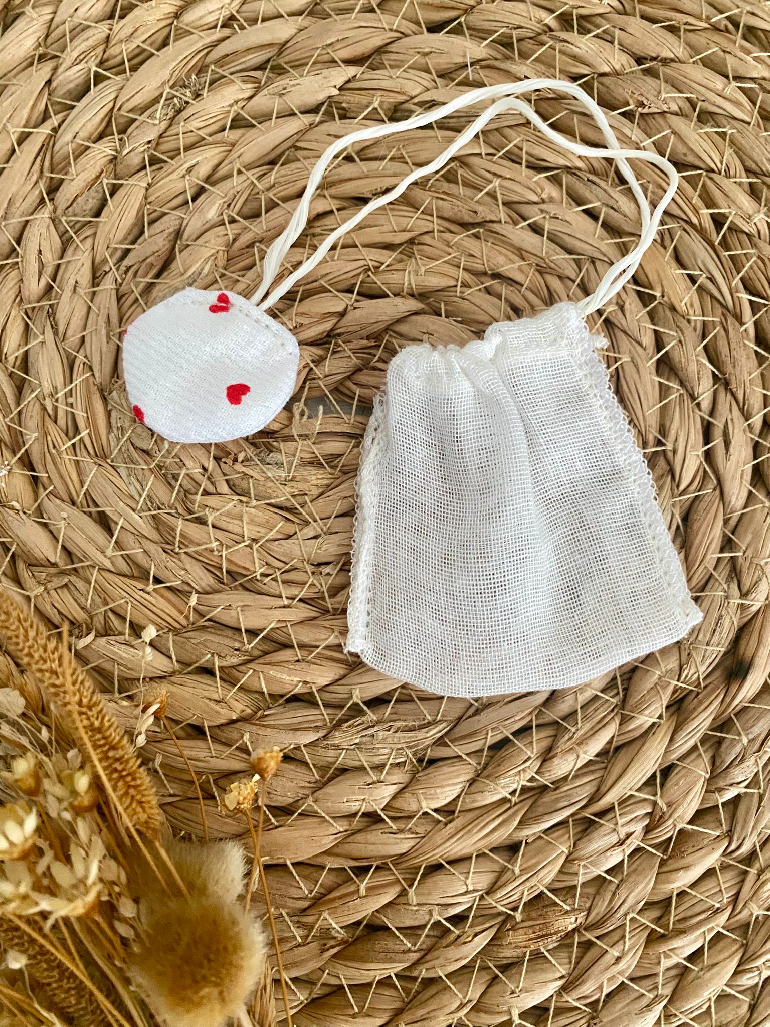 Sachets de thé réutilisables - contact alimentaire -faits main