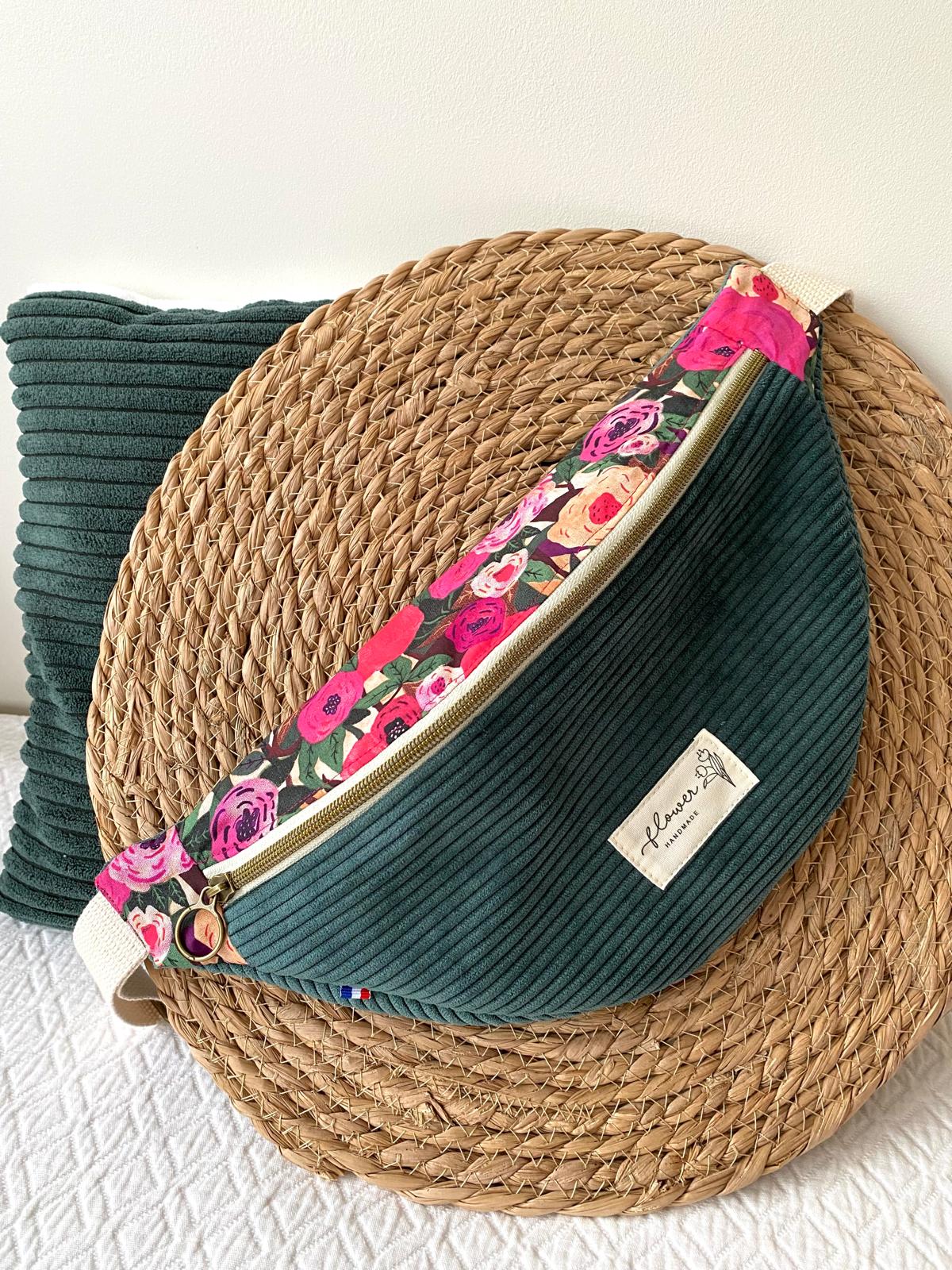Sac banane velours Romantique