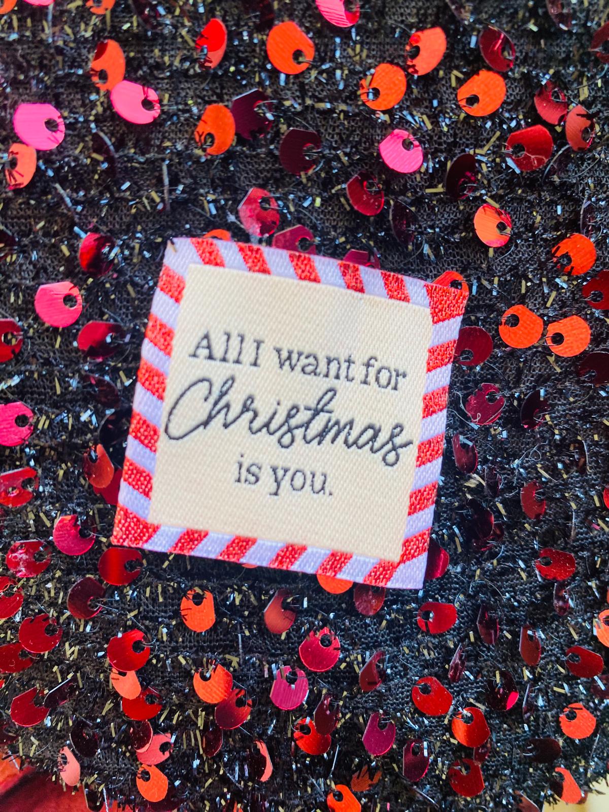 Sac banane à facettes All I want for Christmas