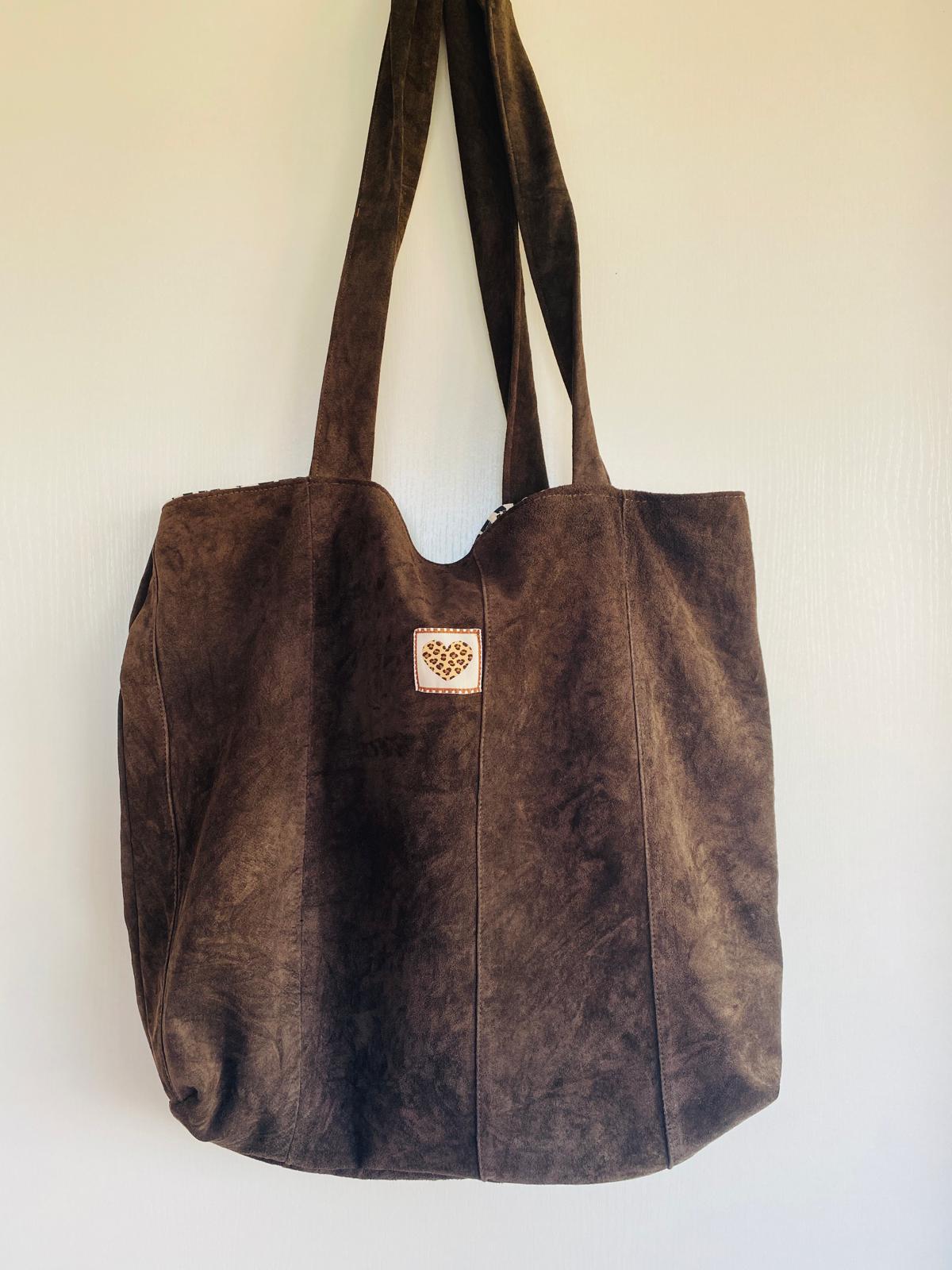 Giant bag upcyclé cuir souple