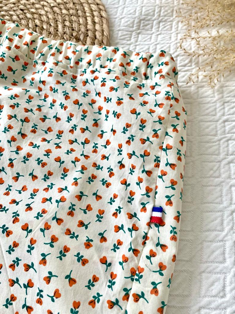 Caleçon Homme made in France- Fleurs coeurs - taille L