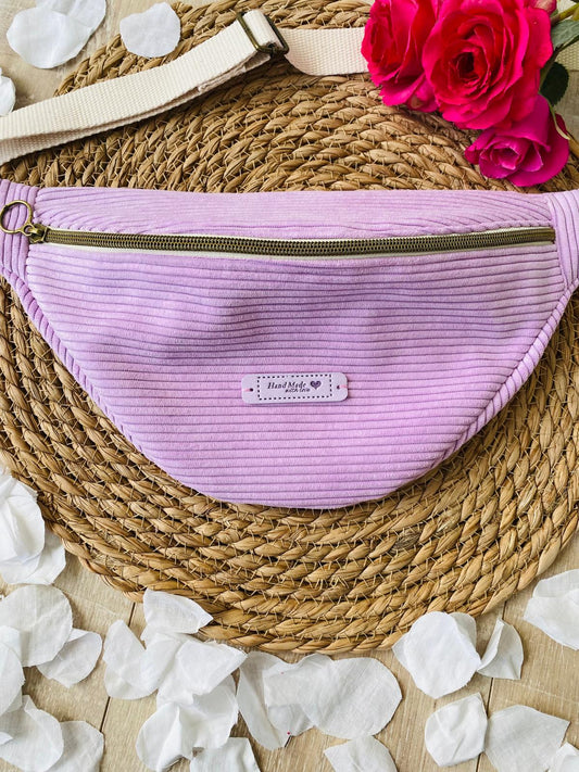 Sac banane velours Lila