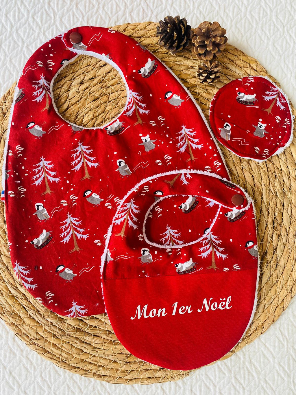 Ensemble Bavoirs de Noël