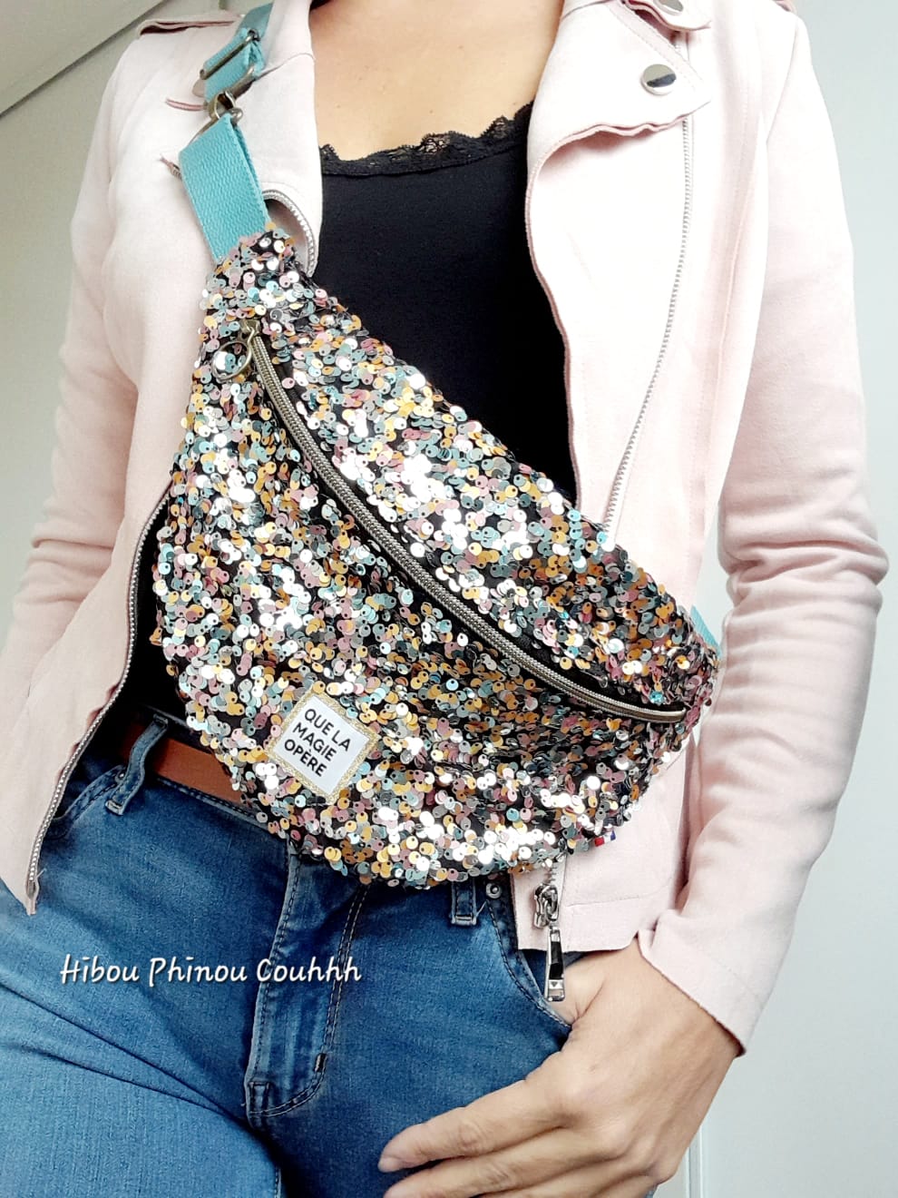 Sac banane à facettes