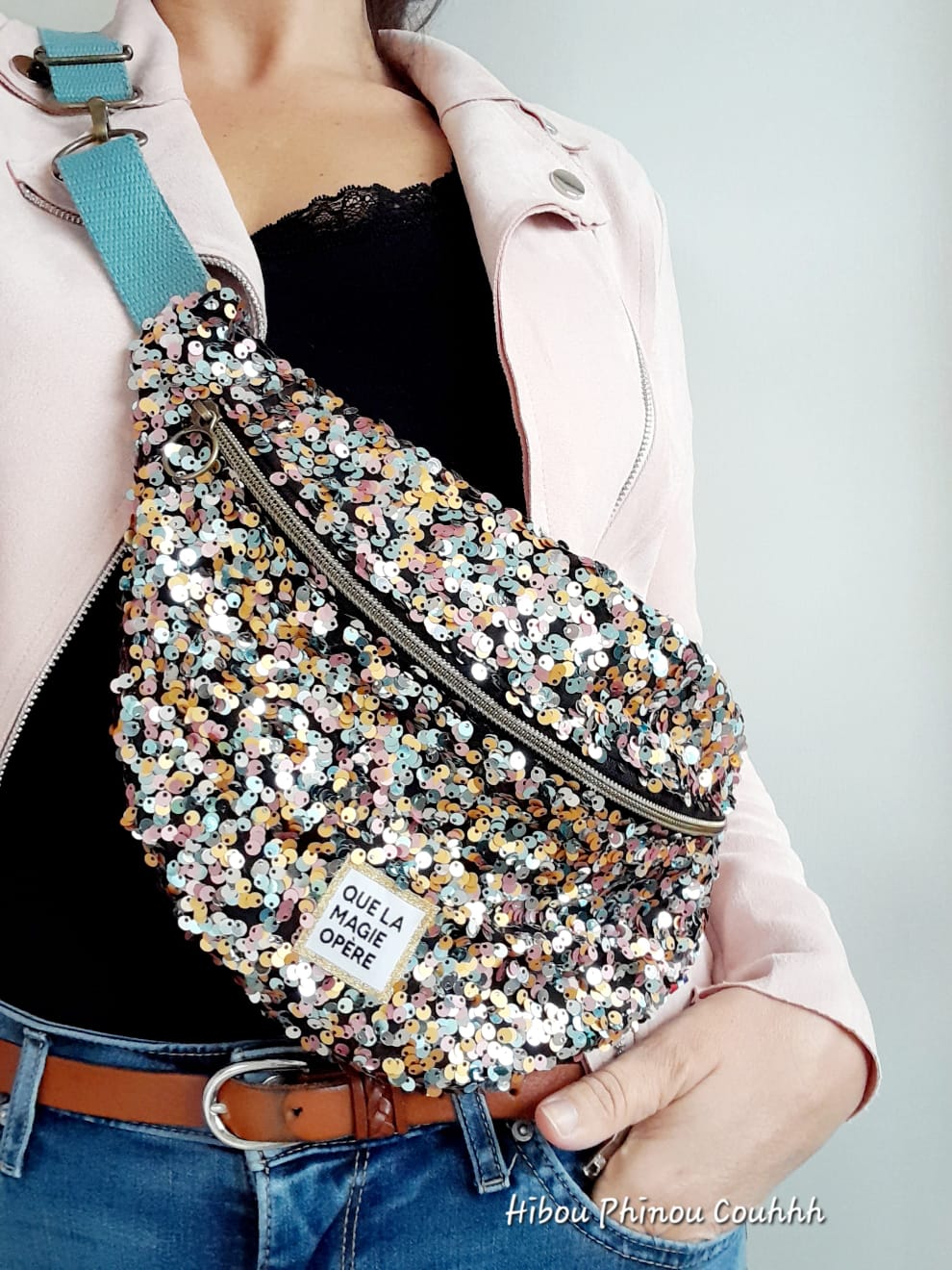 Sac banane à facettes
