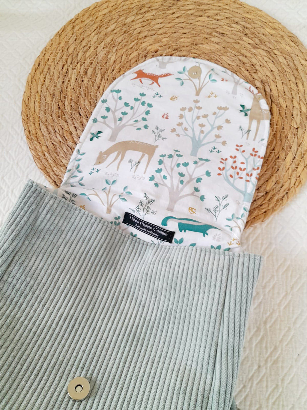 Sac à dos enfant personnalisable - vert d'eau
