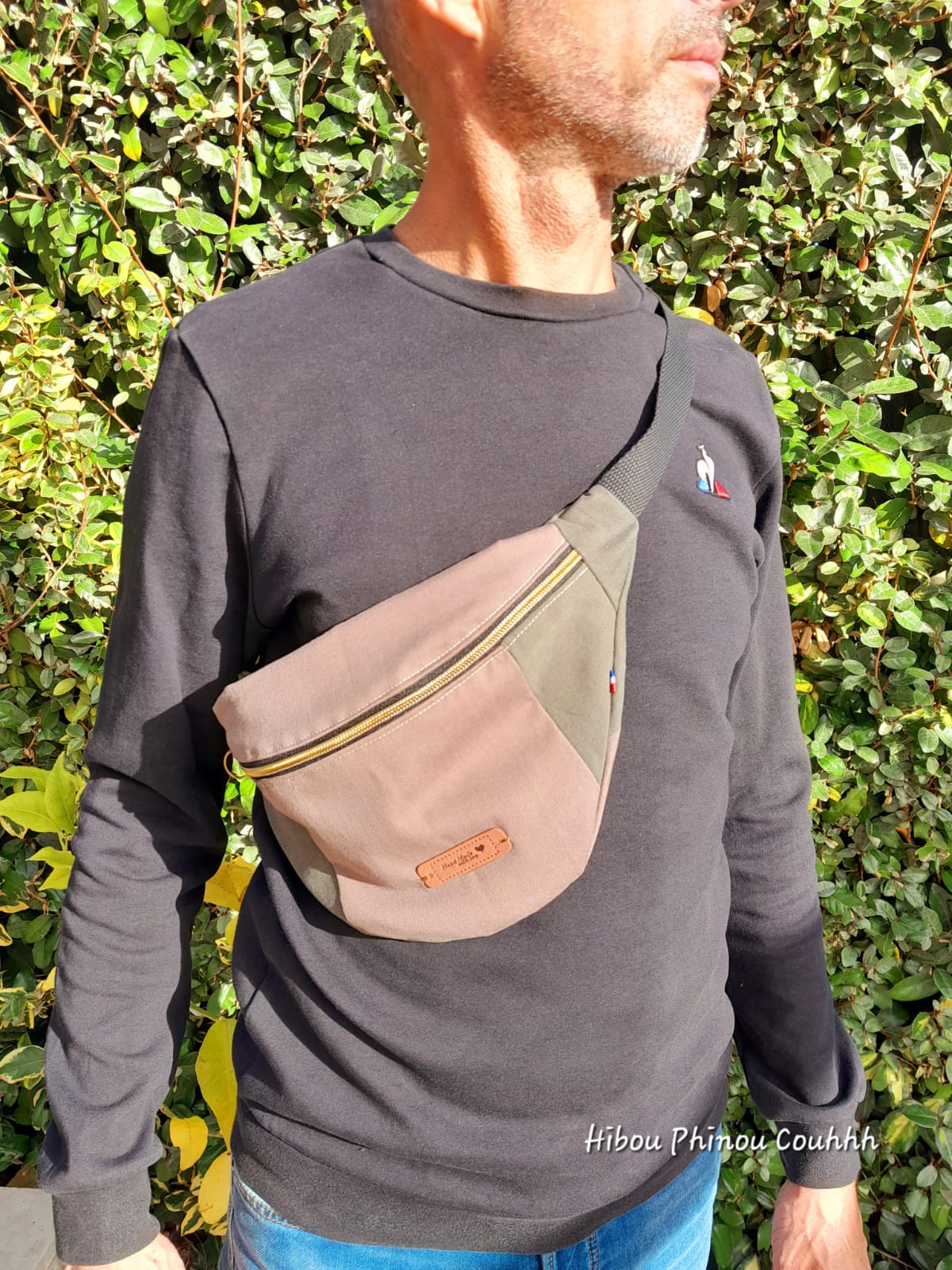 Sac banane mixte upcyclé