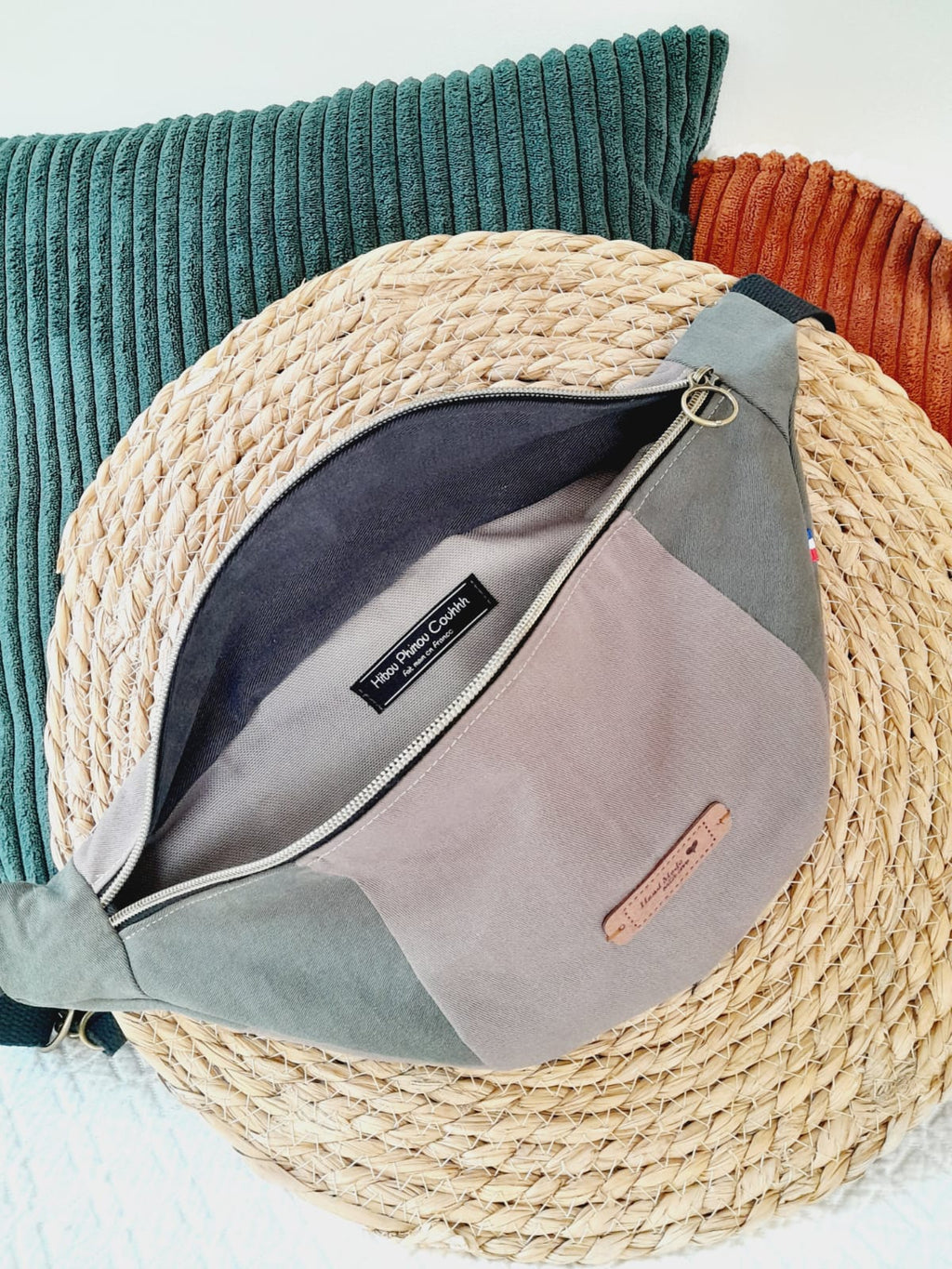 Sac banane mixte upcyclé